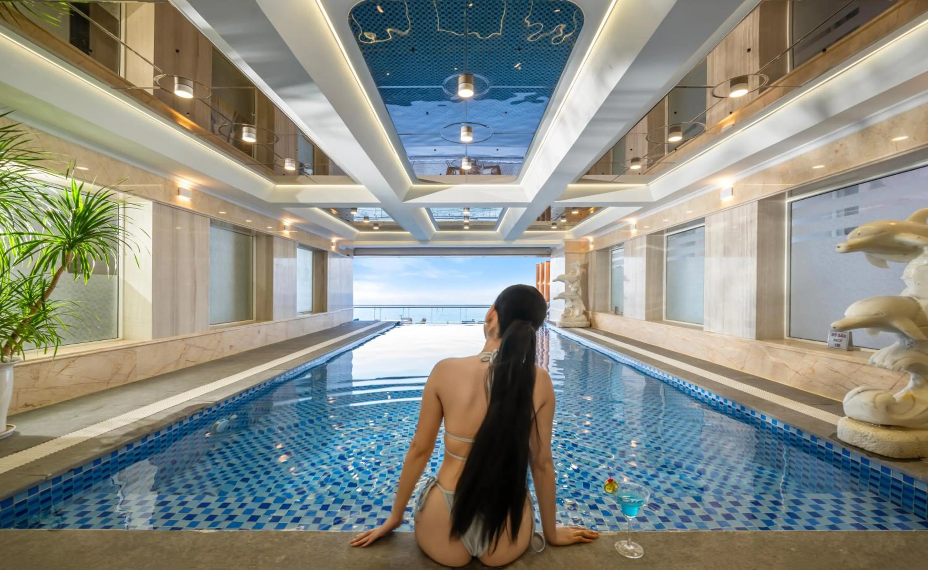 Pool view in BlueSun Danang Beach Hotel