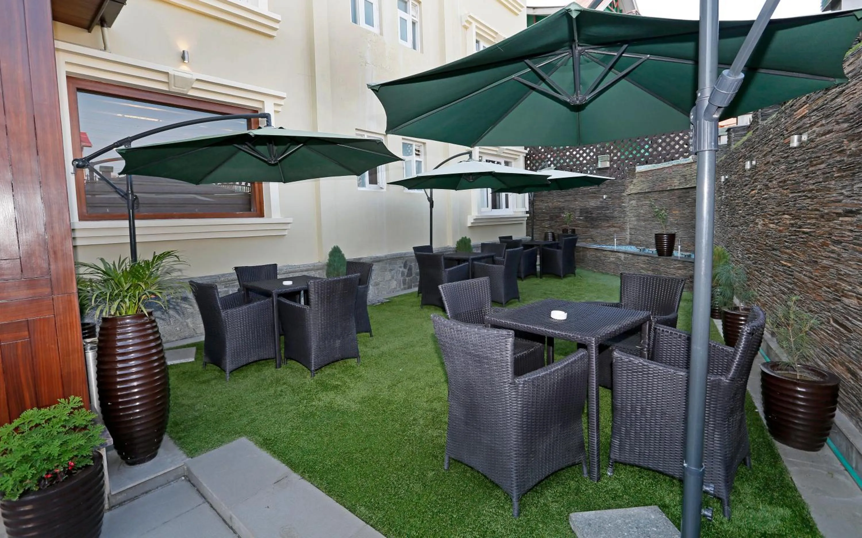 Garden in Clarks inn srinagar