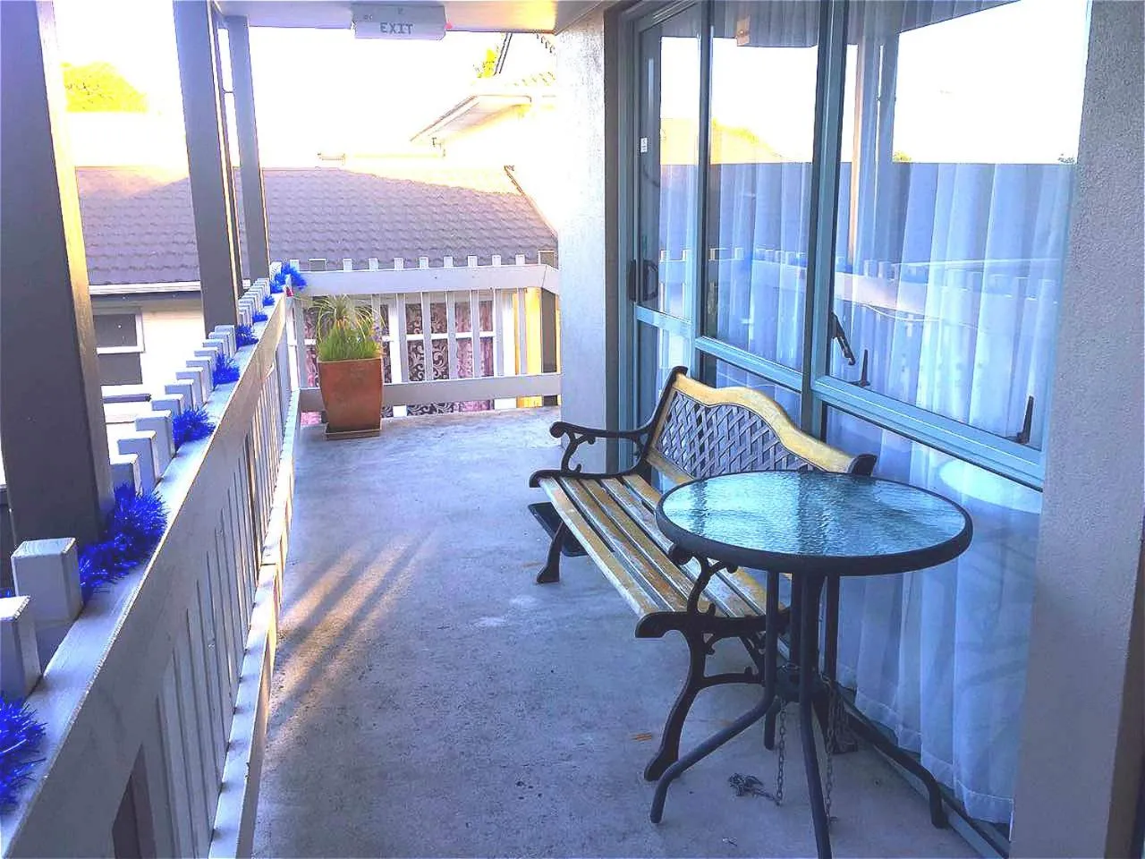 Patio in Accolade Lodge Motel
