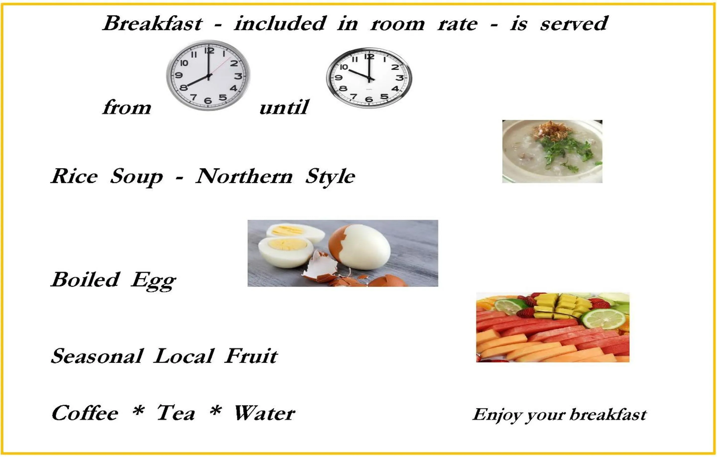 Buffet breakfast in Khoom Kam Kaew