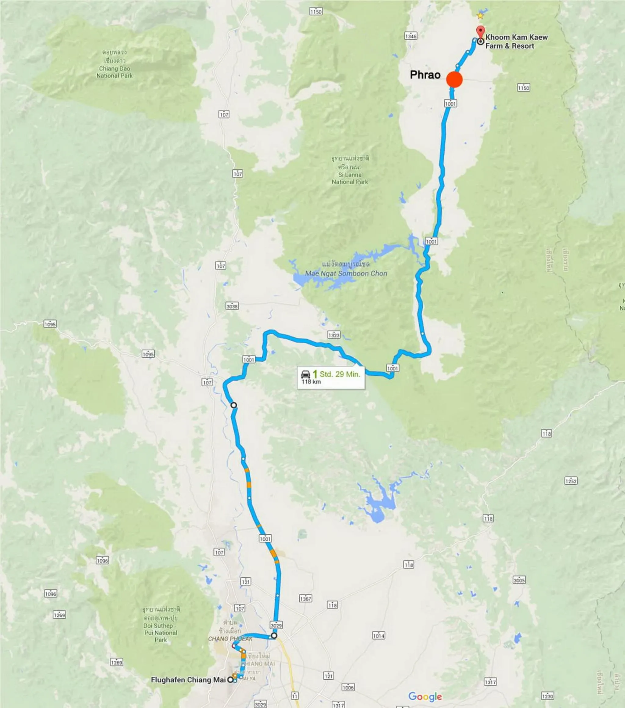 Location in Khoom Kam Kaew