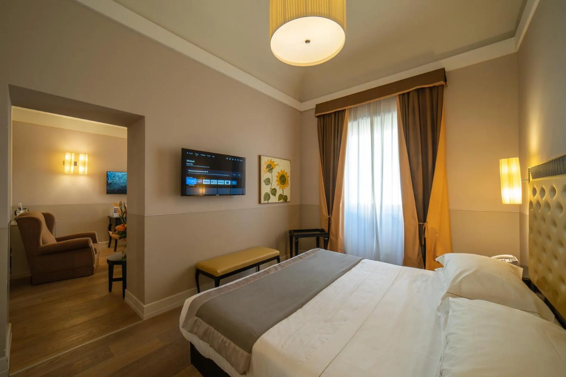 Bed in Hotel Palazzo San Lorenzo & Spa