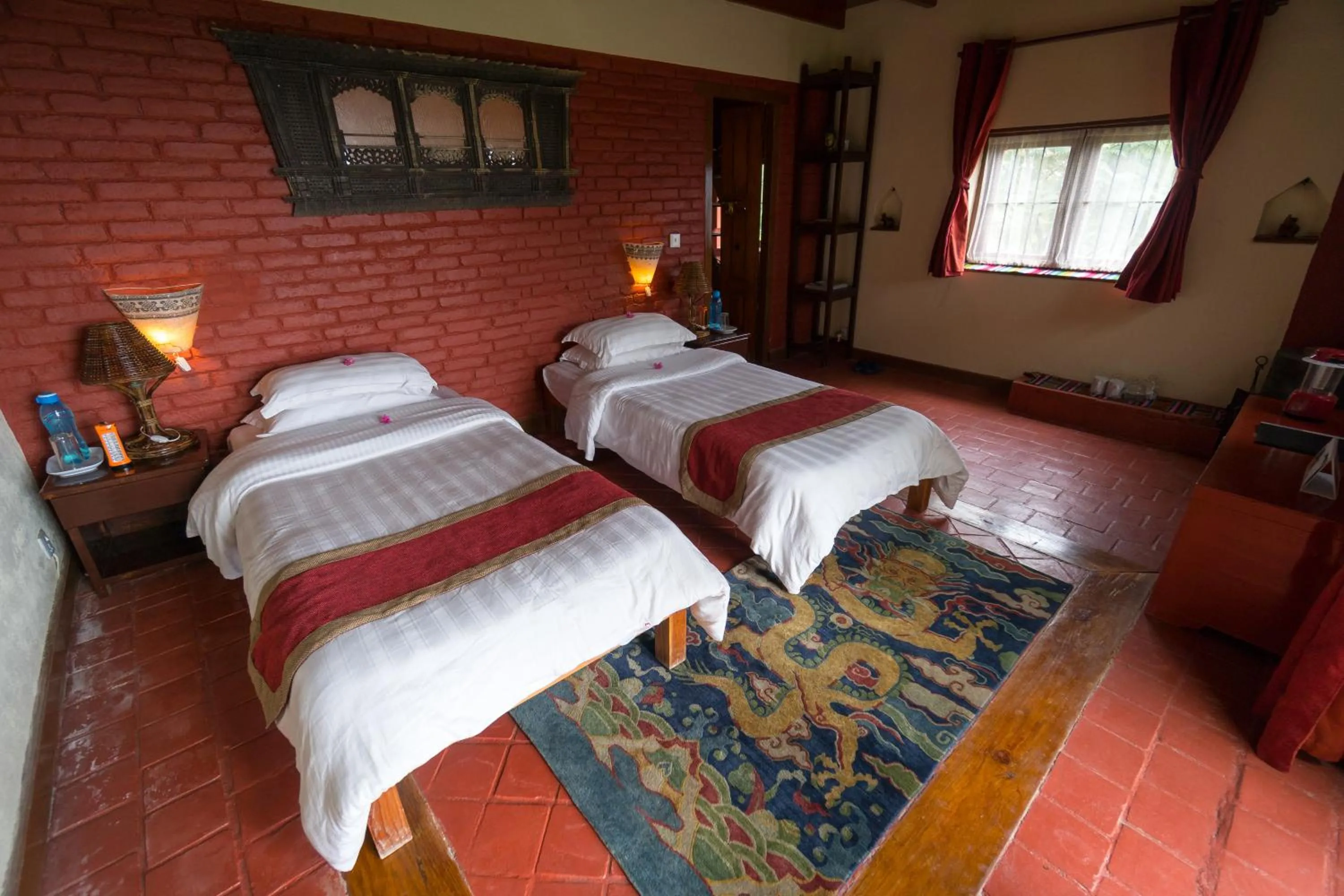 Spring, Bed in Shivapuri Heights Cottage