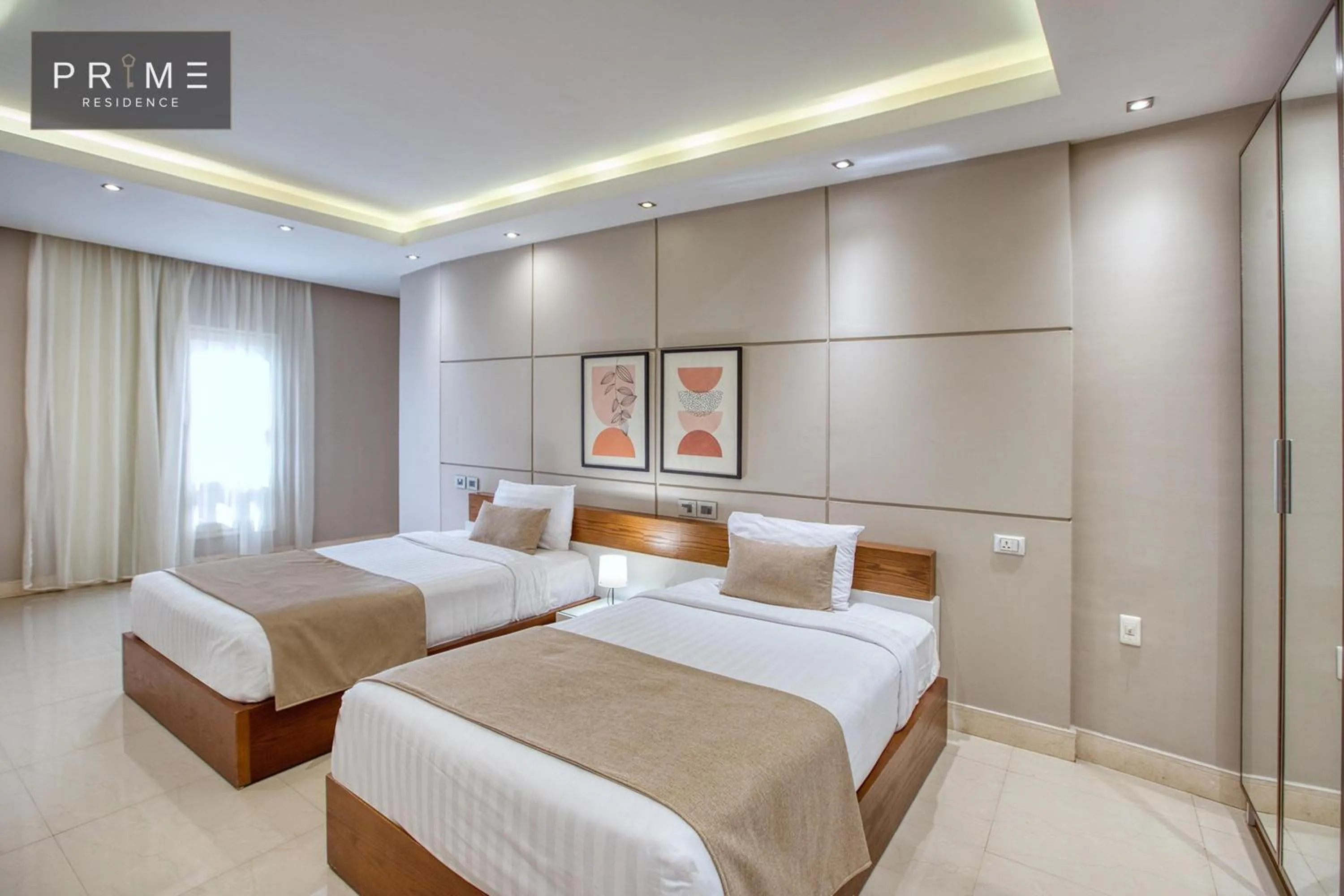 Photo of the whole room, Bed in Prime Residence New Cairo