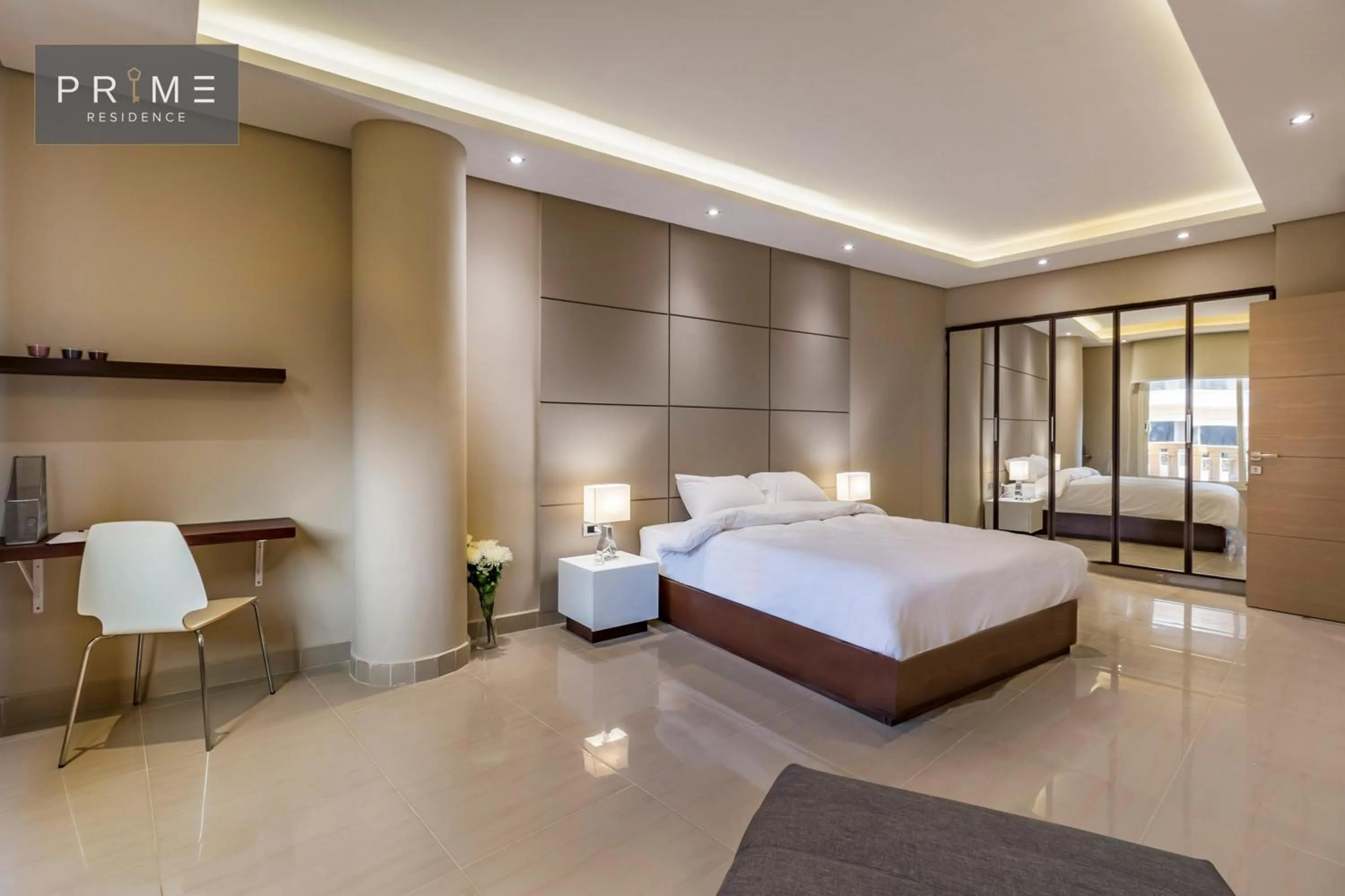 Photo of the whole room, Bed in Prime Residence New Cairo