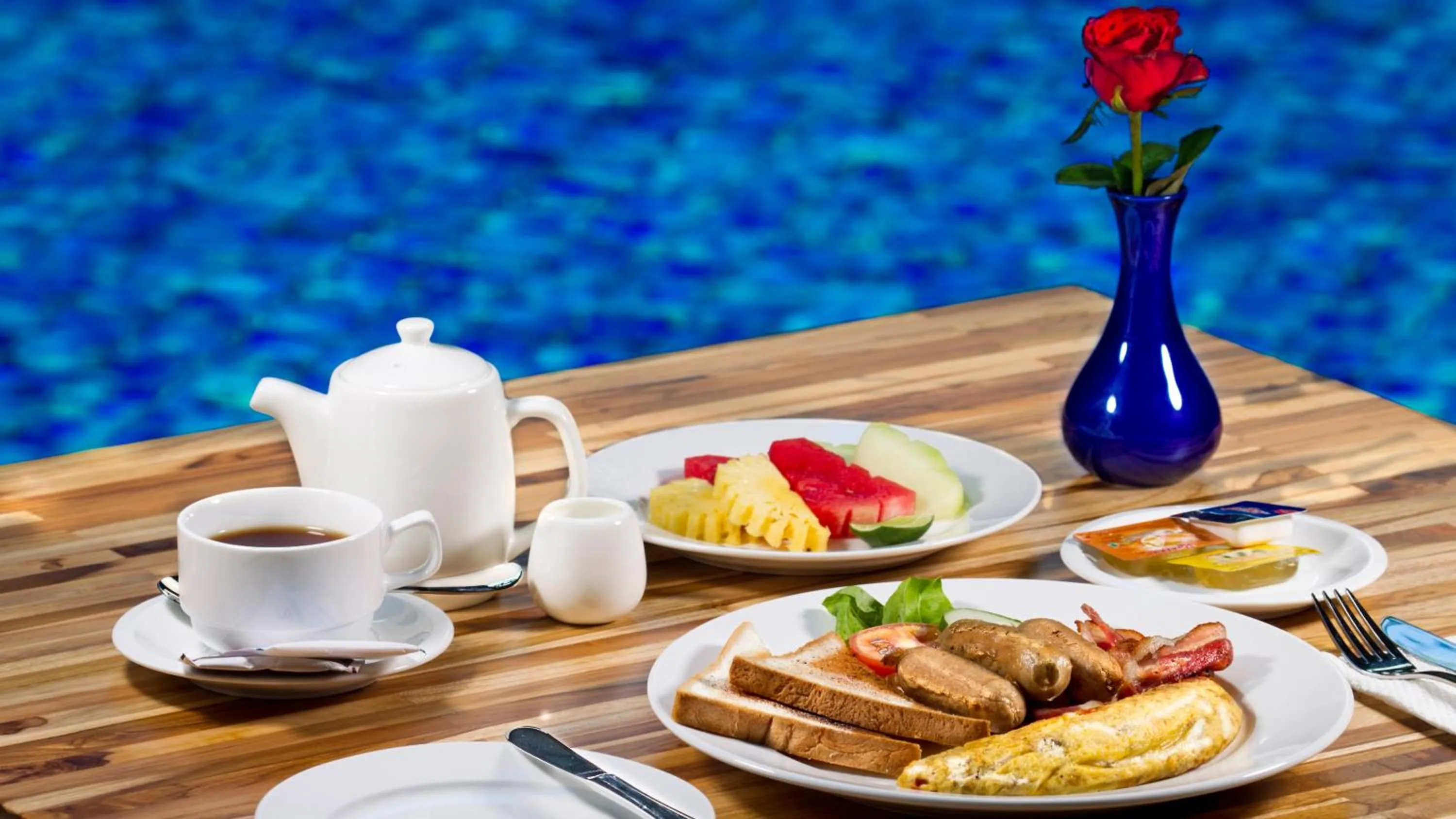 Continental breakfast in Hotel Daun Bali Seminyak