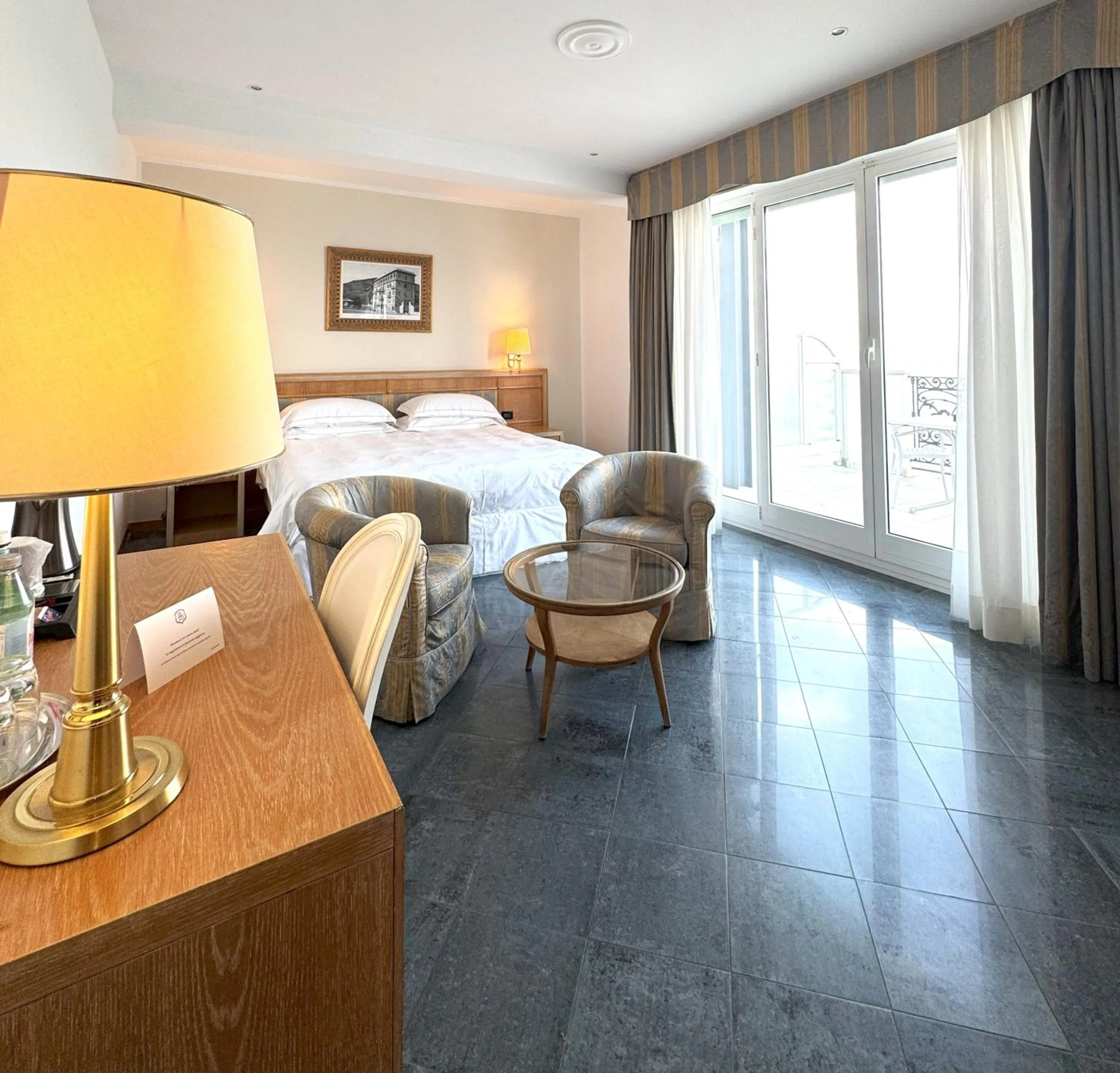 Bed in Grand Hotel Mediterranee