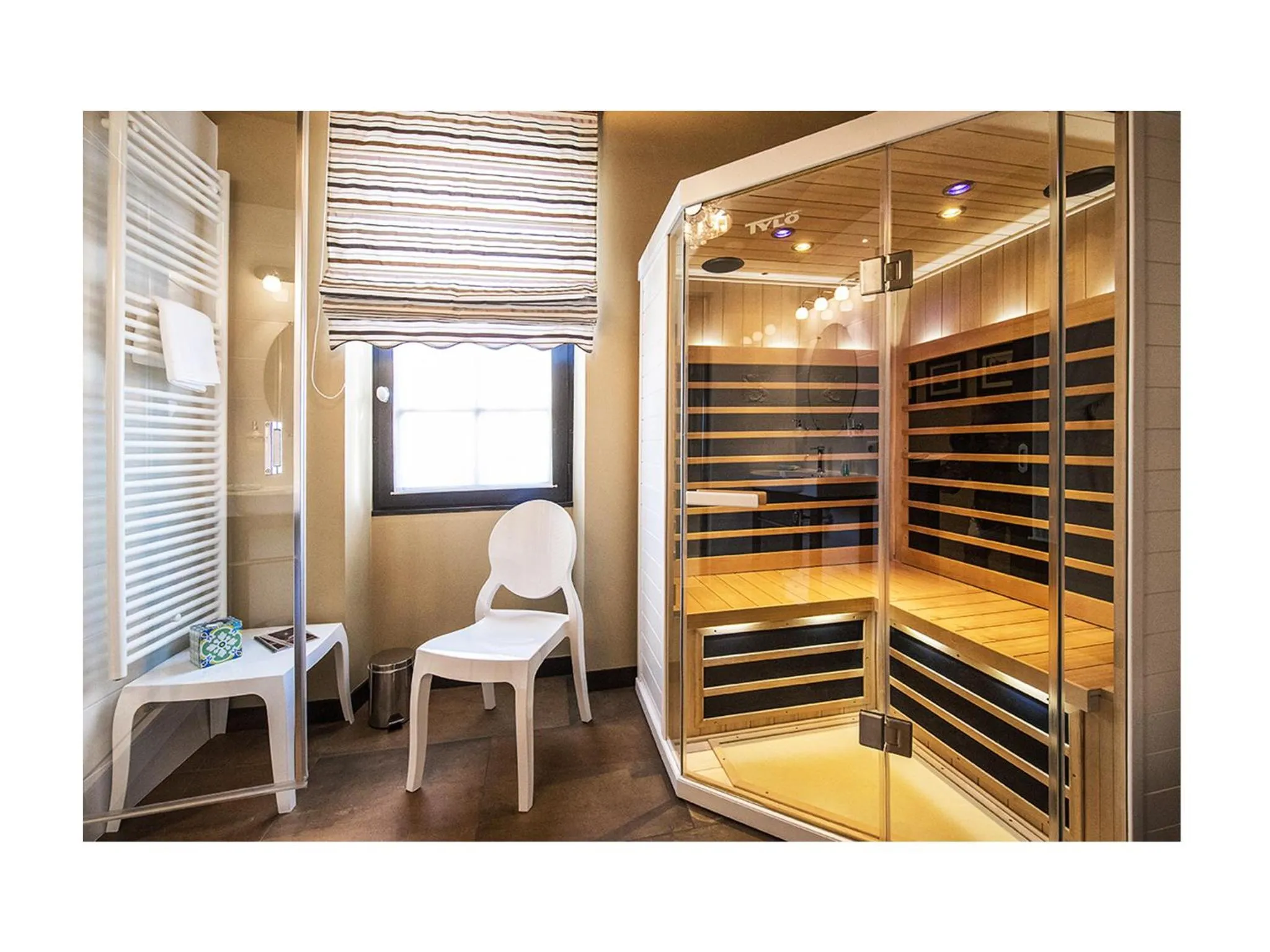 Sauna in La Sauternaise, luxury Boutique B&B