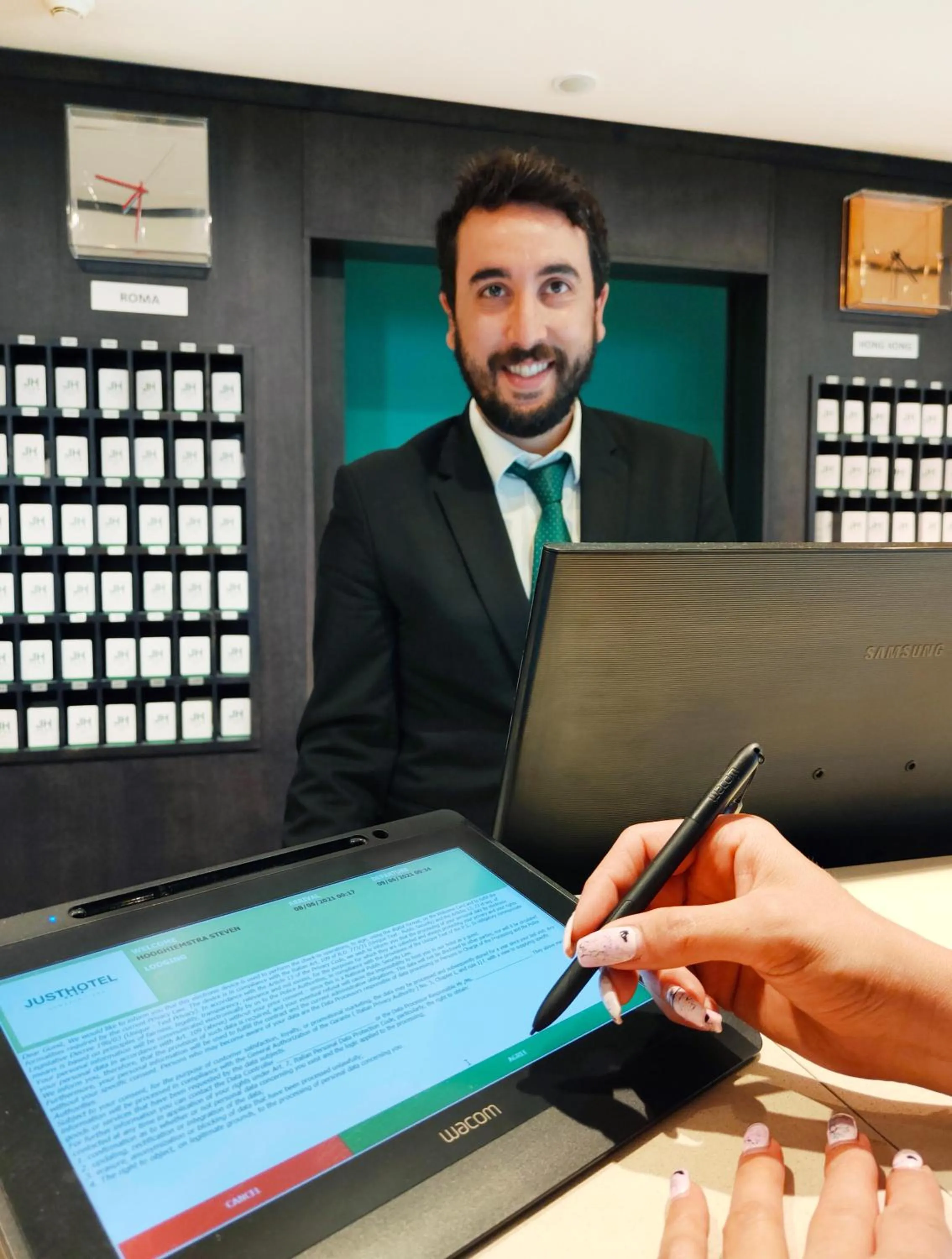 Lobby or reception in Just Hotel Lomazzo Fiera