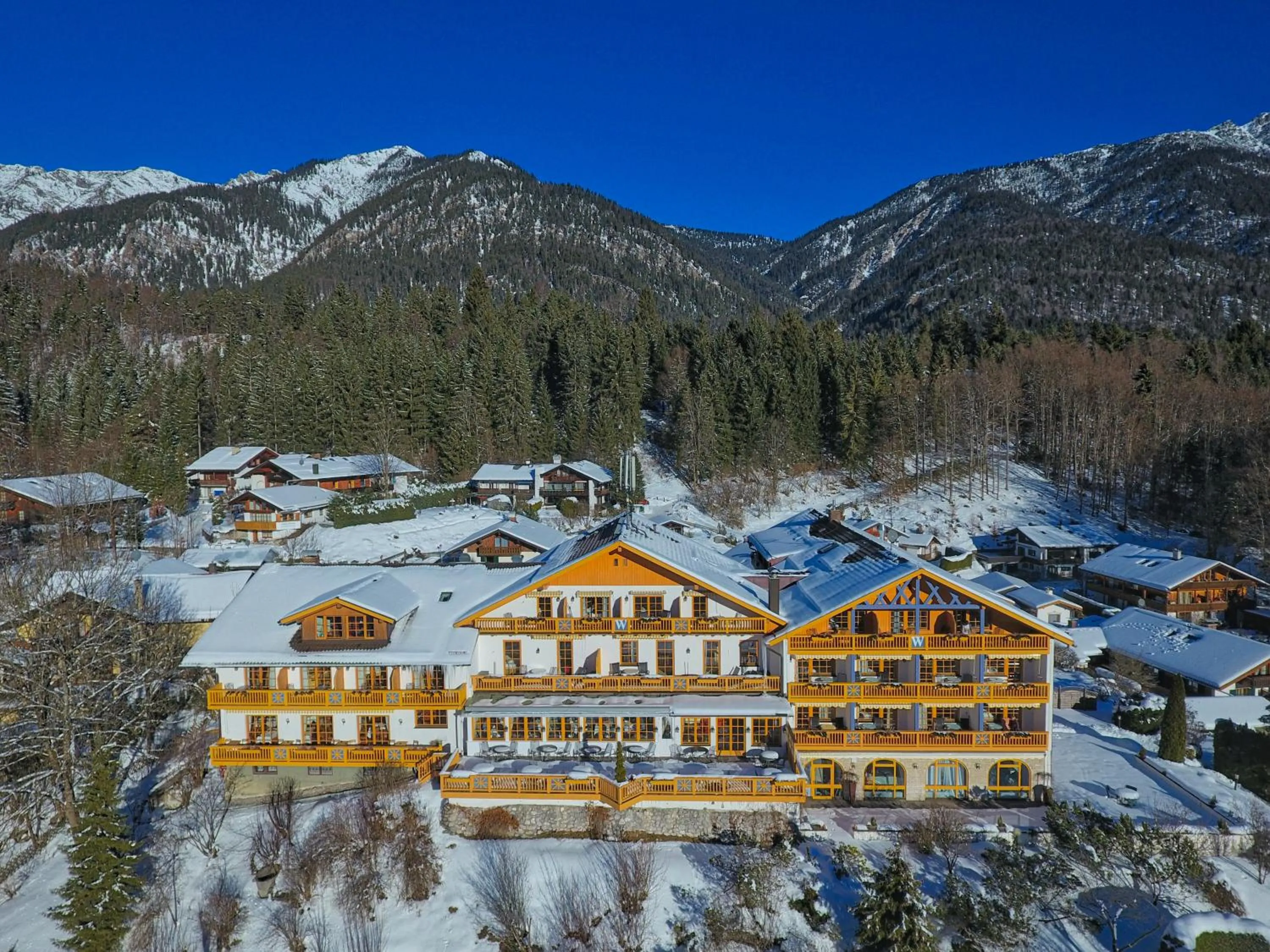 Bird's eye view in Romantik Alpenhotel Waxenstein