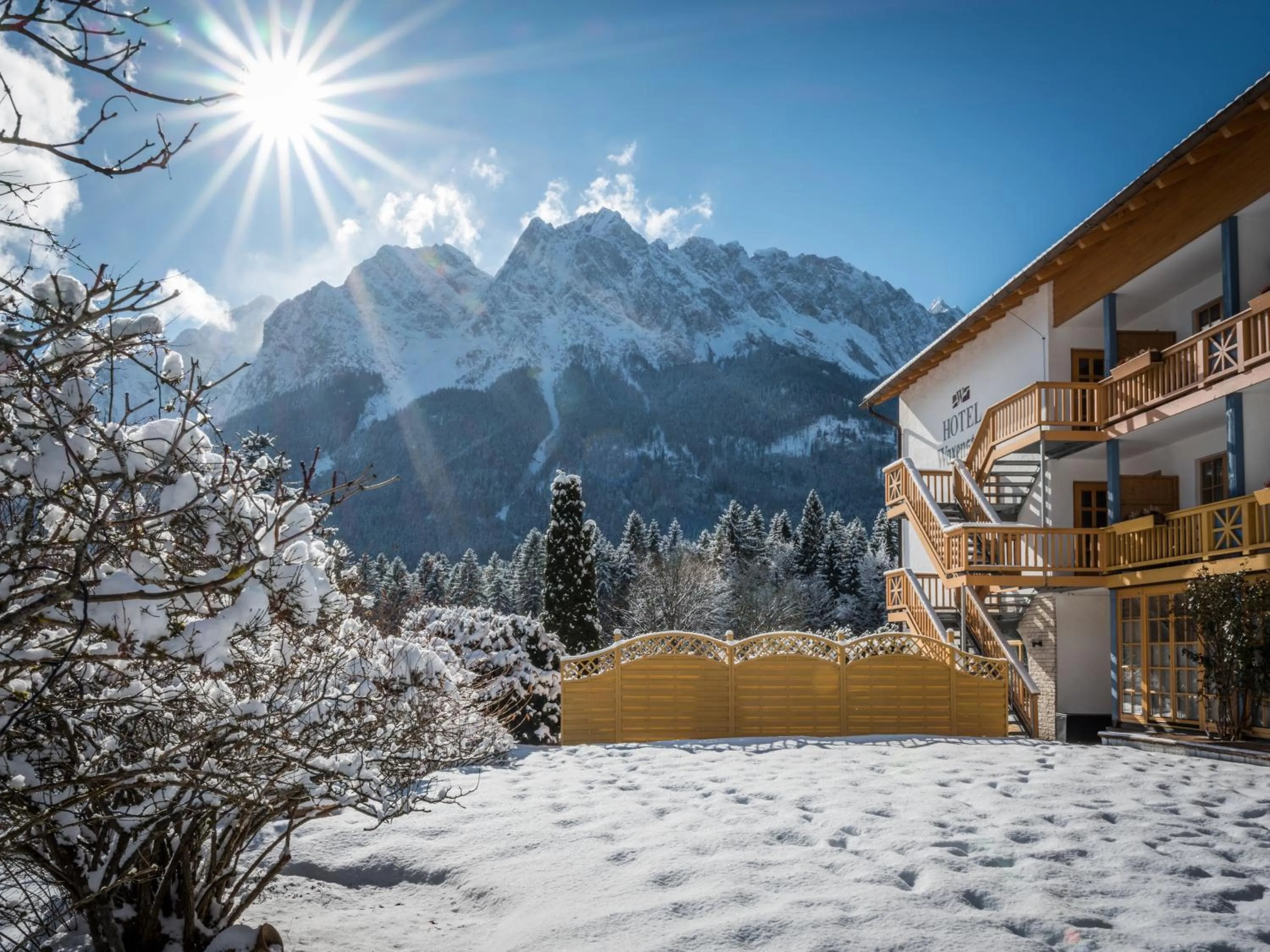 Property building in Romantik Alpenhotel Waxenstein