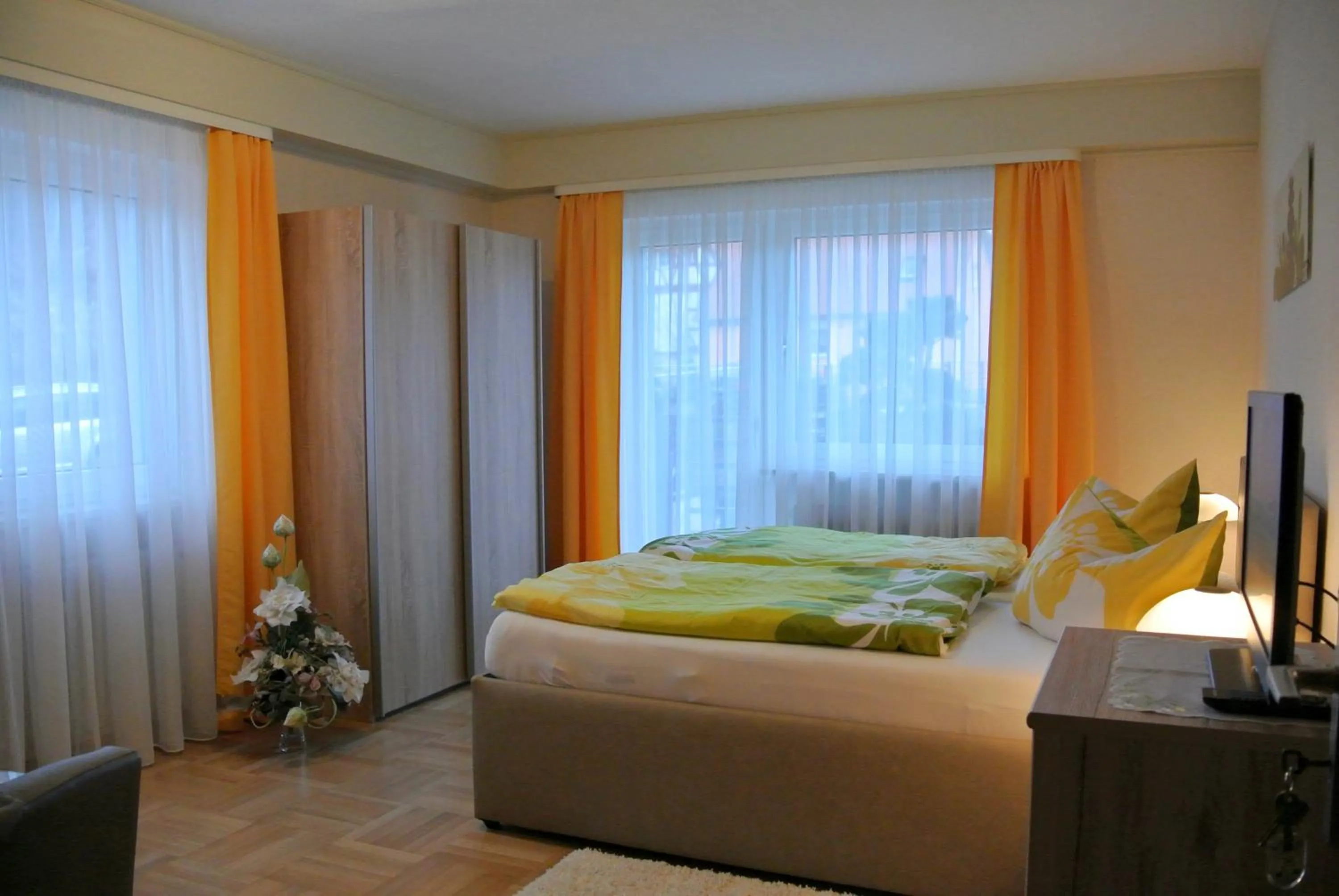 Bedroom, Bed in Ferienwohnung "an der Wiesent"