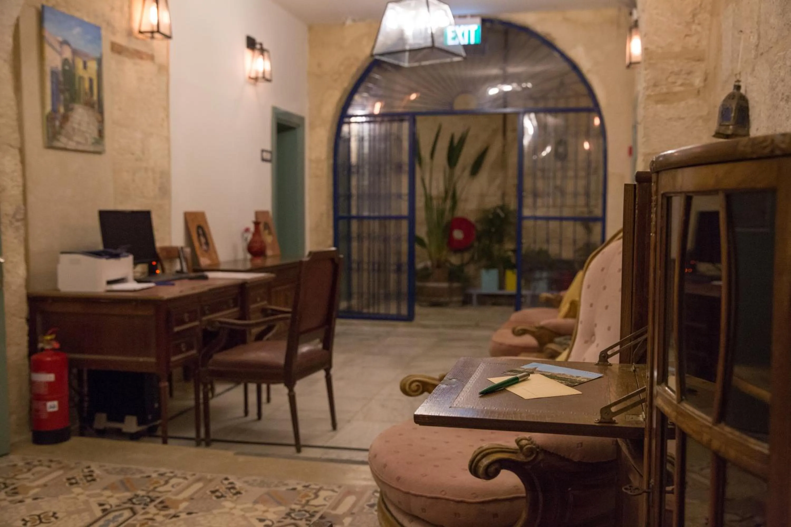 Seating area in Michel House