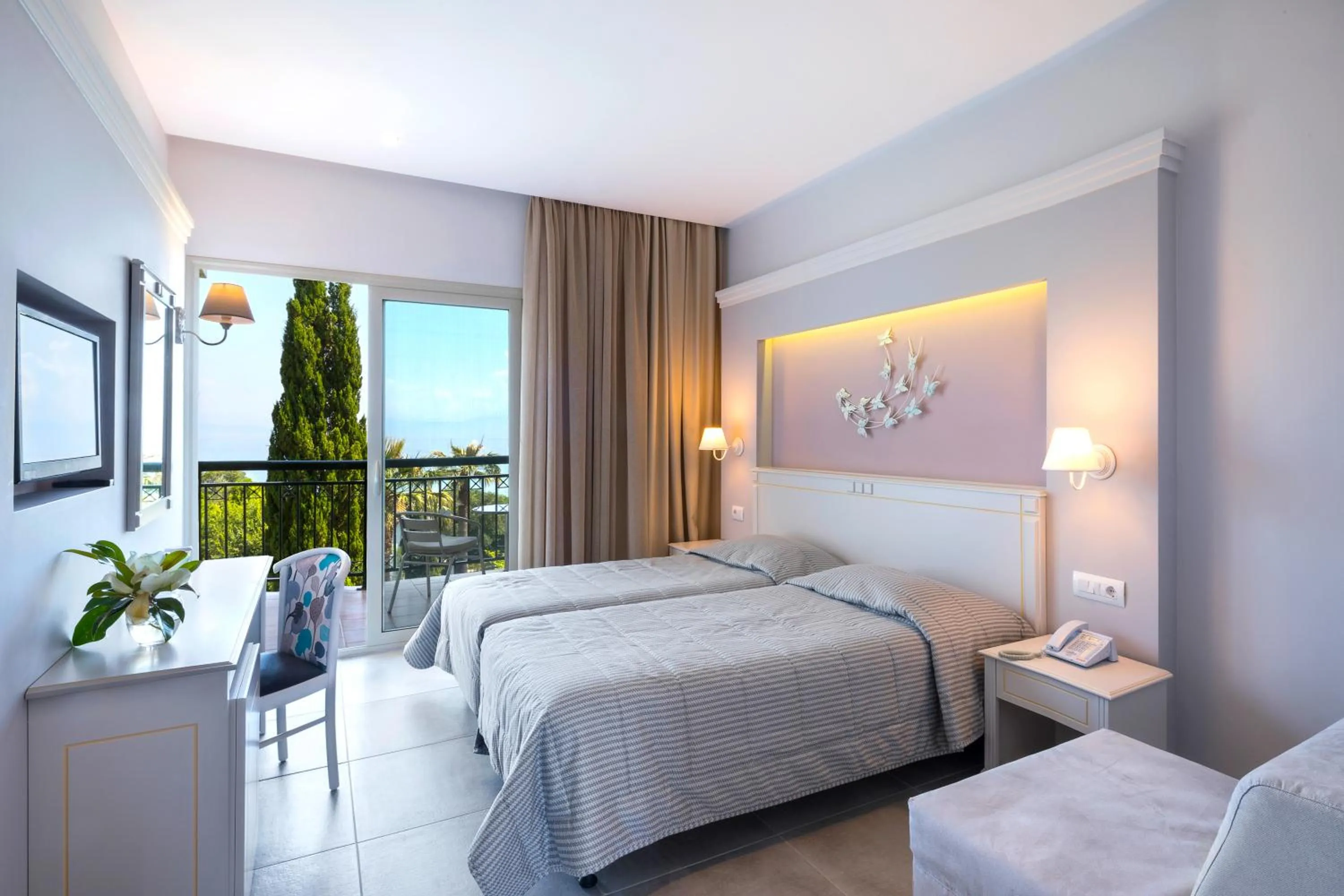 Bedroom in Delfinia Hotel