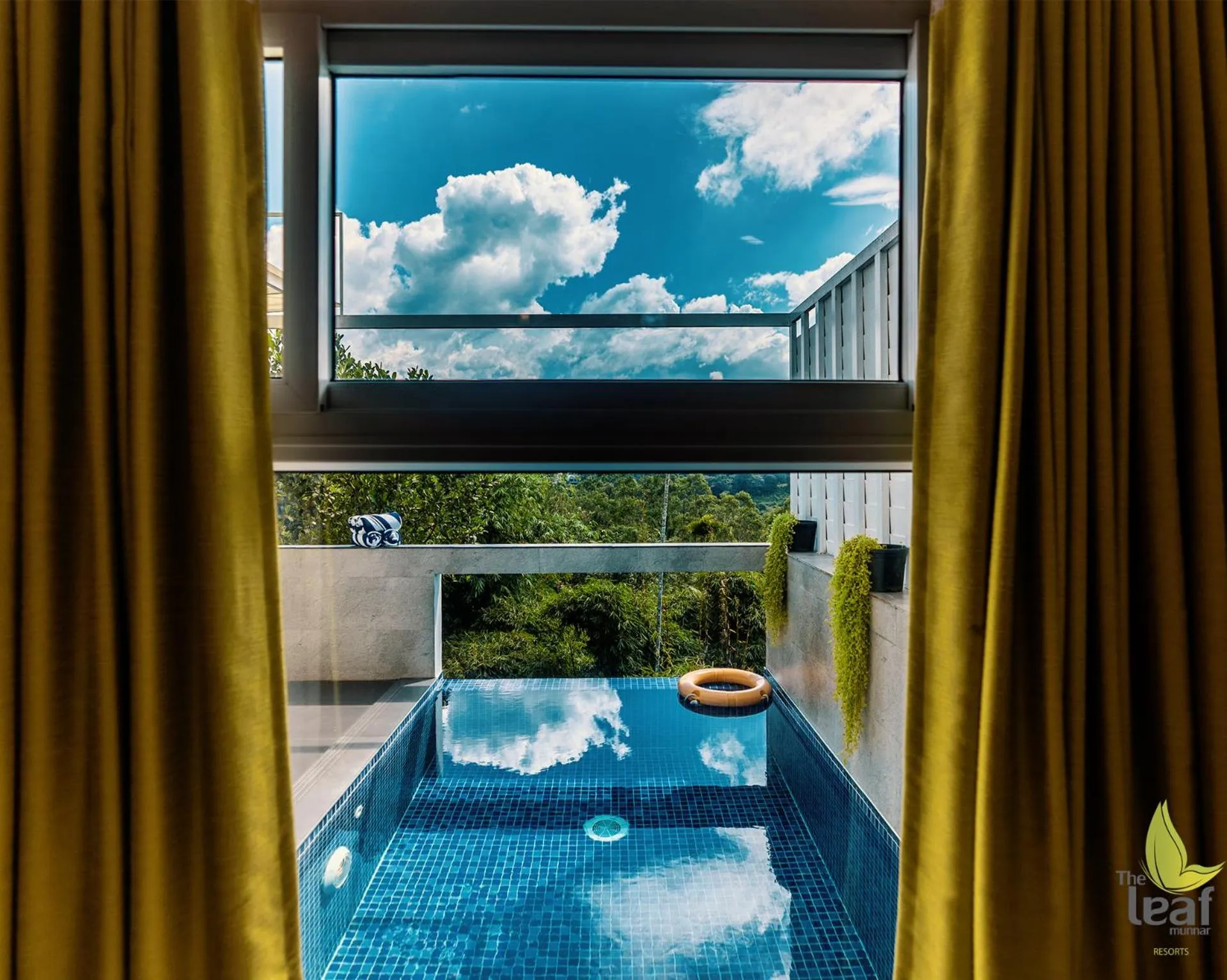 Pool view in The Leaf Munnar