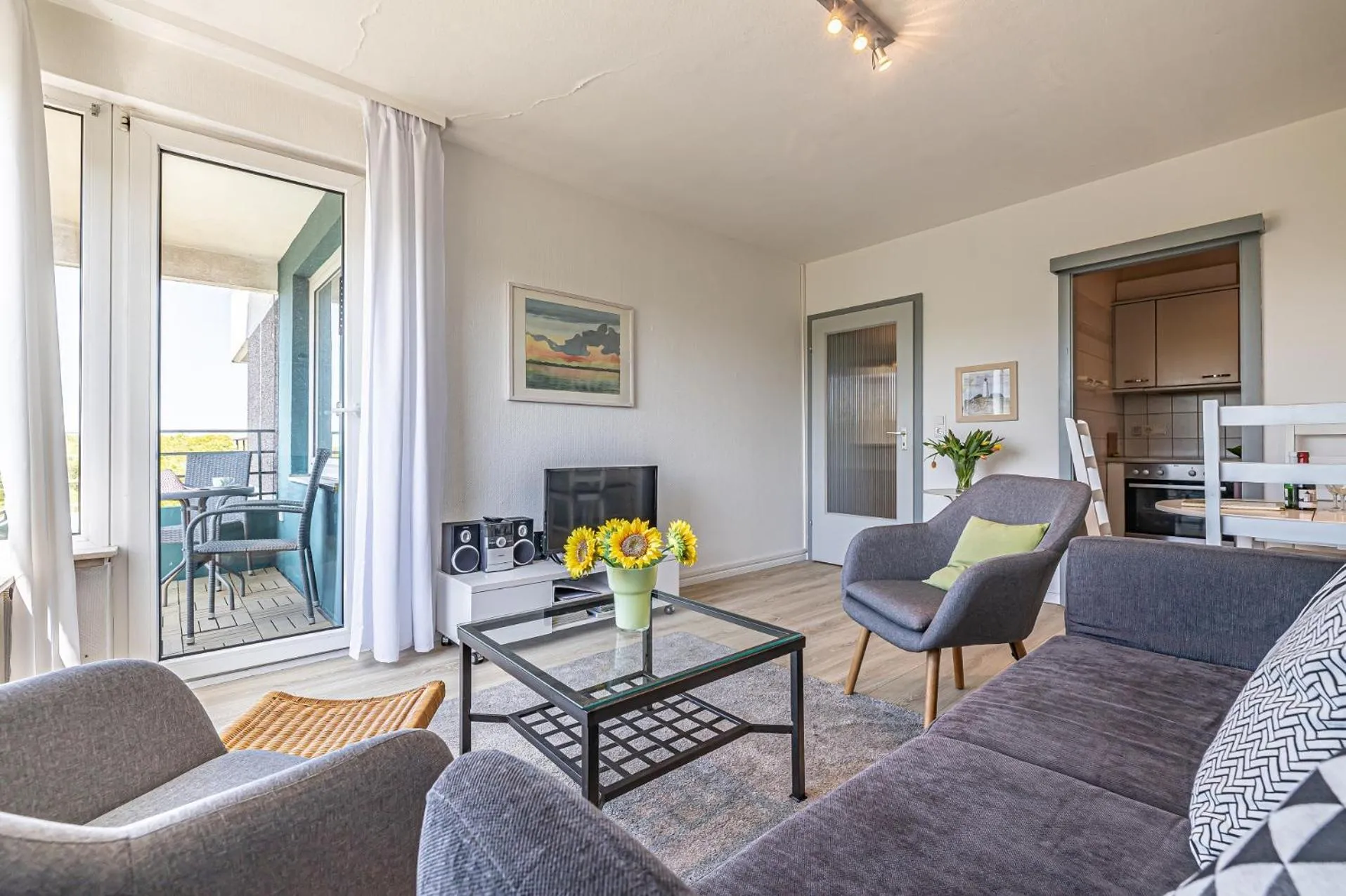 Living room in fewo1846 - Del Mar - komfortable 2-Zimmer-Wohnung mit Balkon im 7 OG