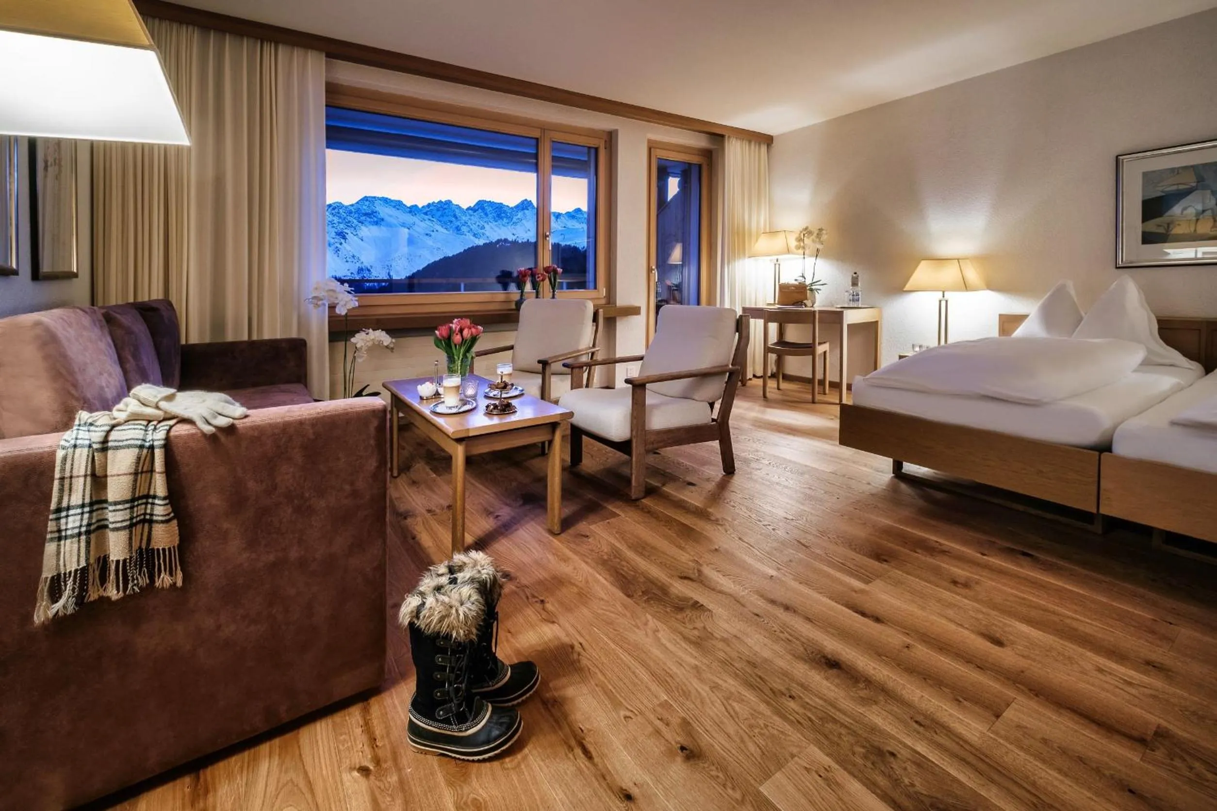 Photo of the whole room, Bed in Golf- & Sporthotel Hof Maran