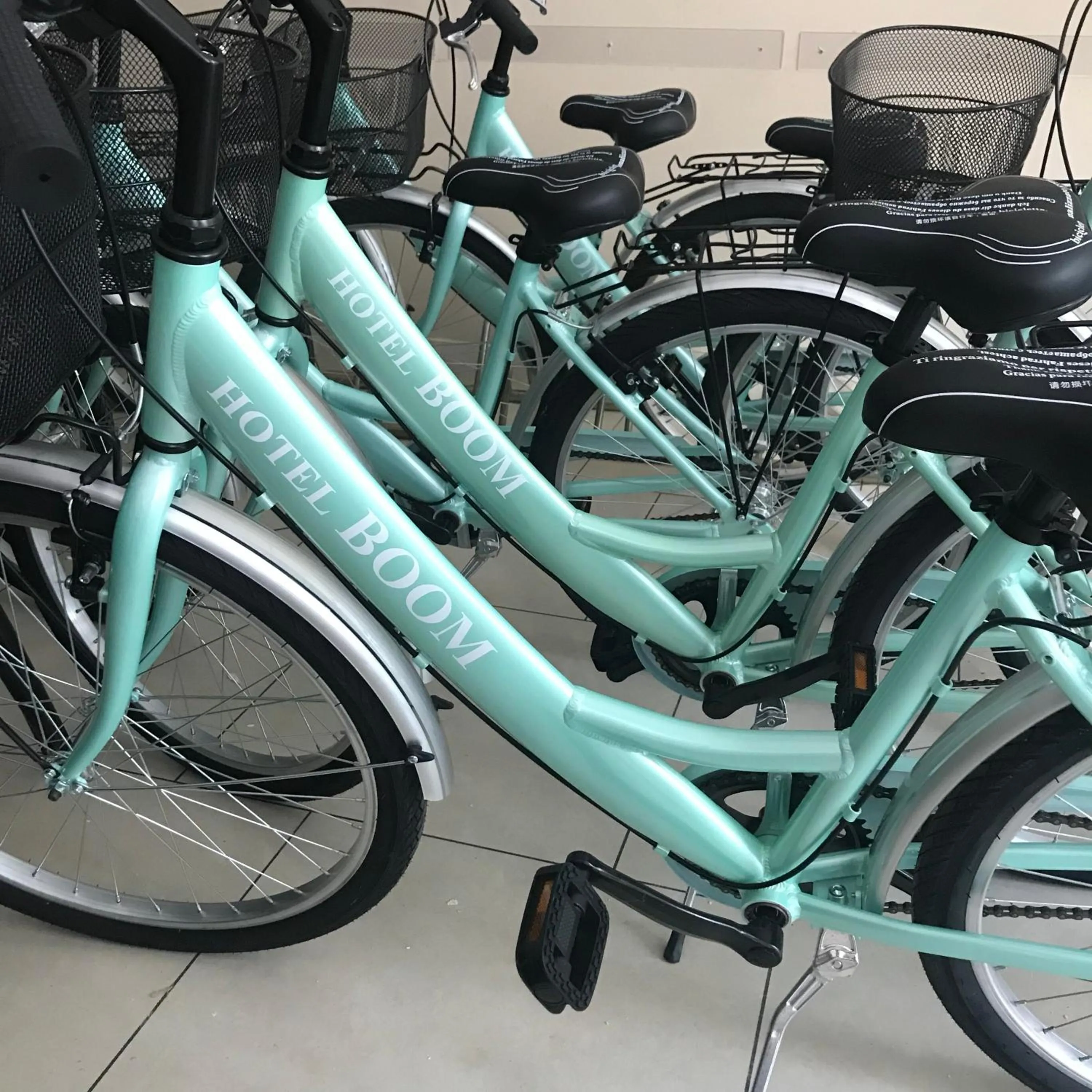 Cycling in Hotel Boom