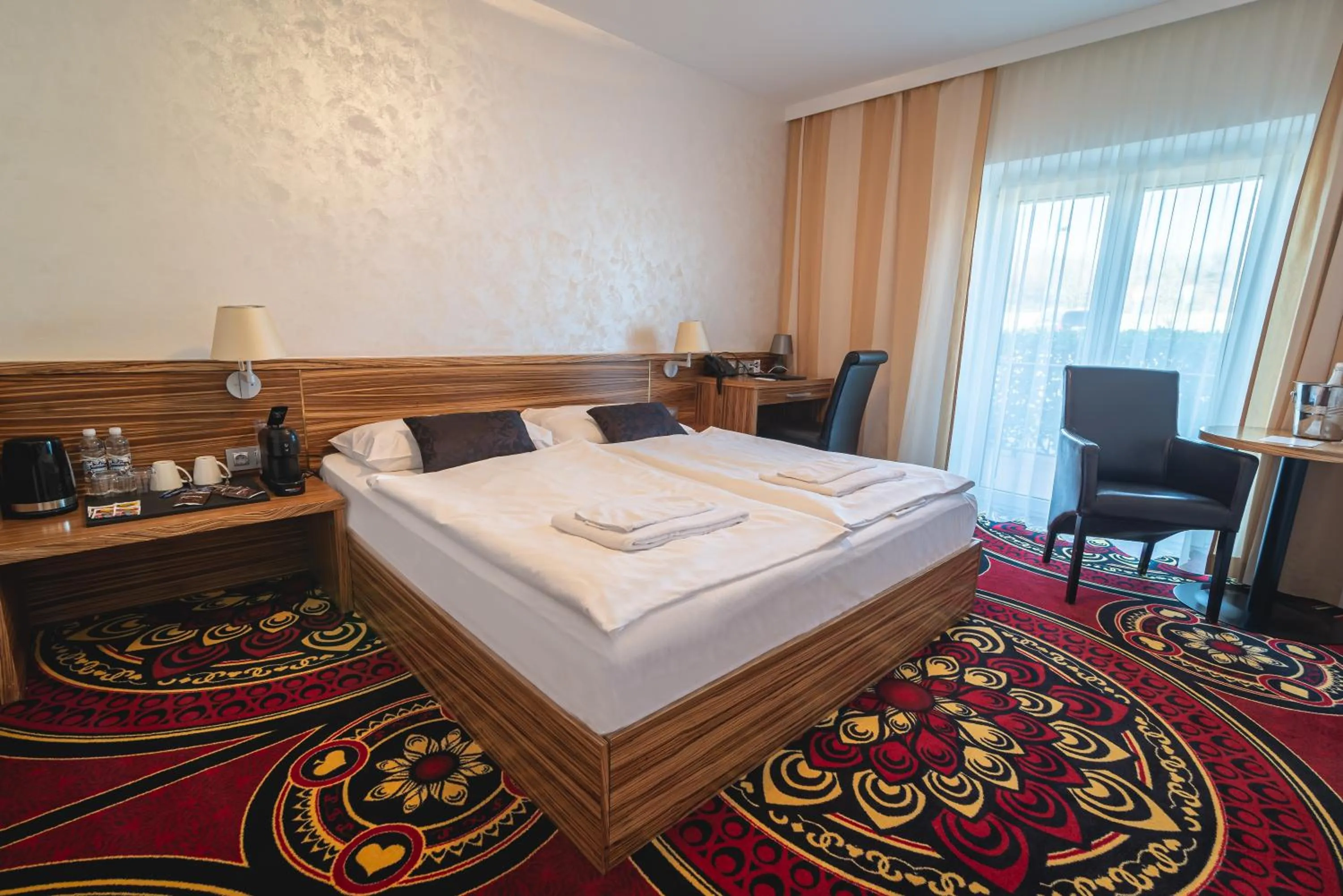 Bedroom, Bed in Casino & Hotel ADMIRAL Kozina