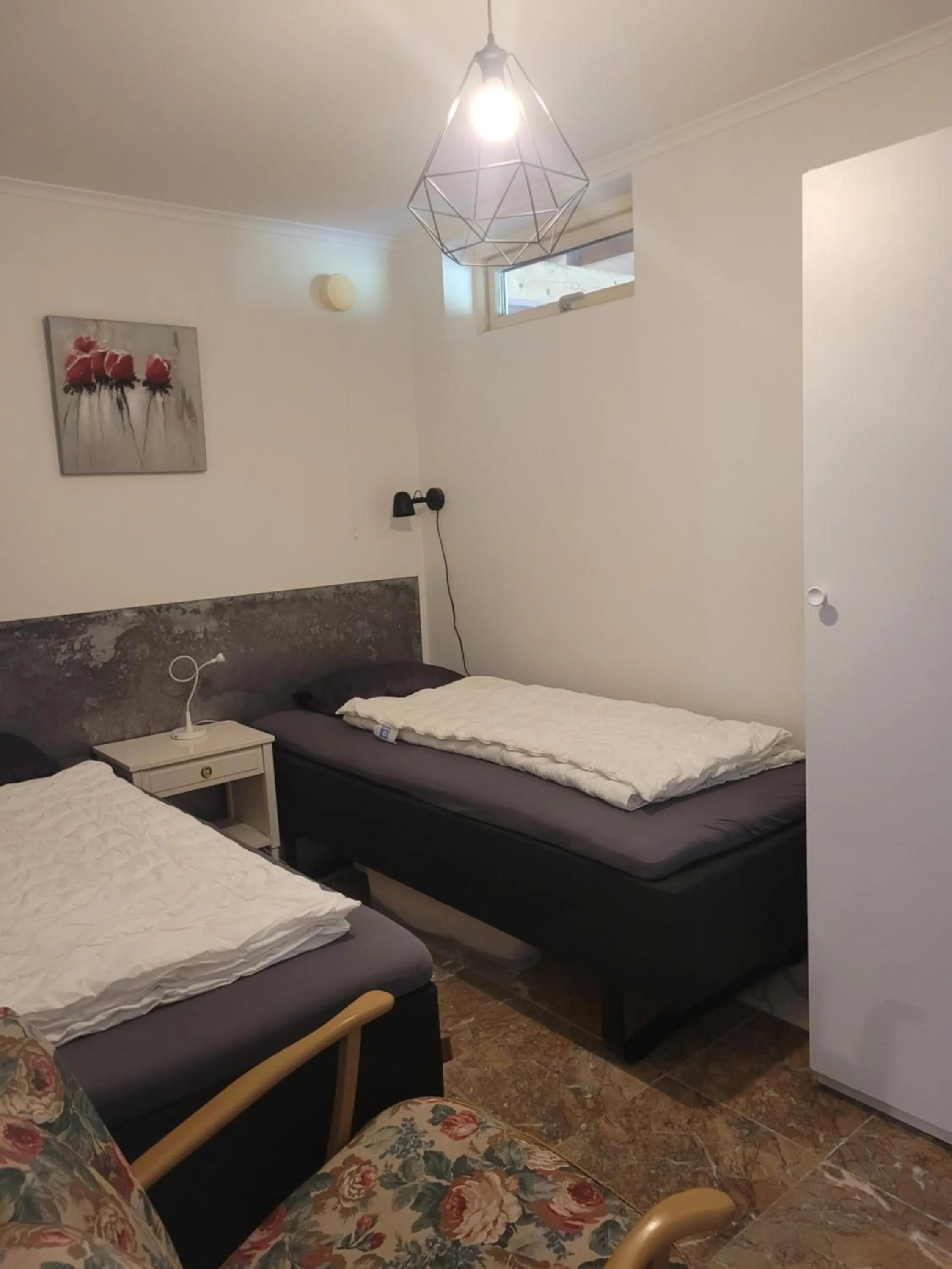 Bed in Skotteksgården Cottages