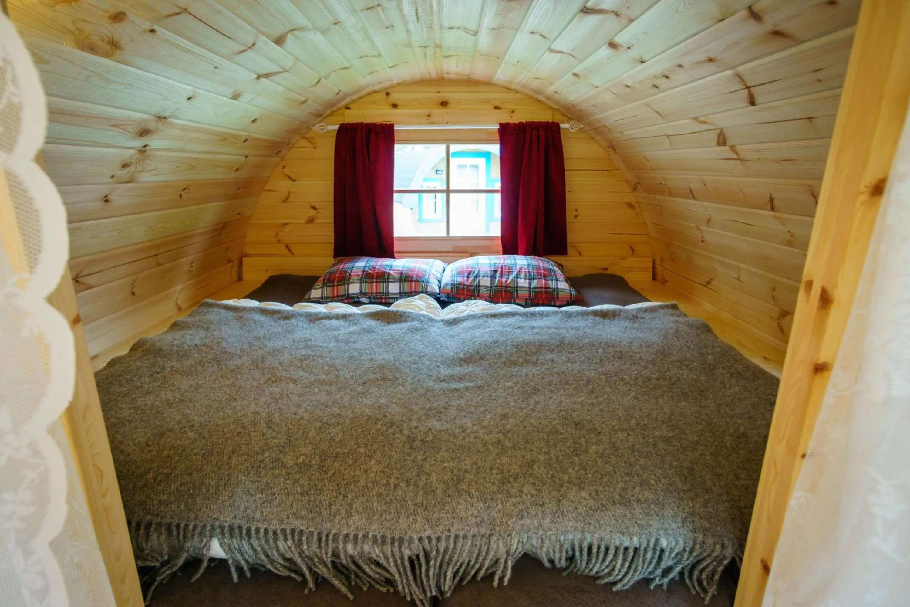 Bed in Skotteksgården Cottages