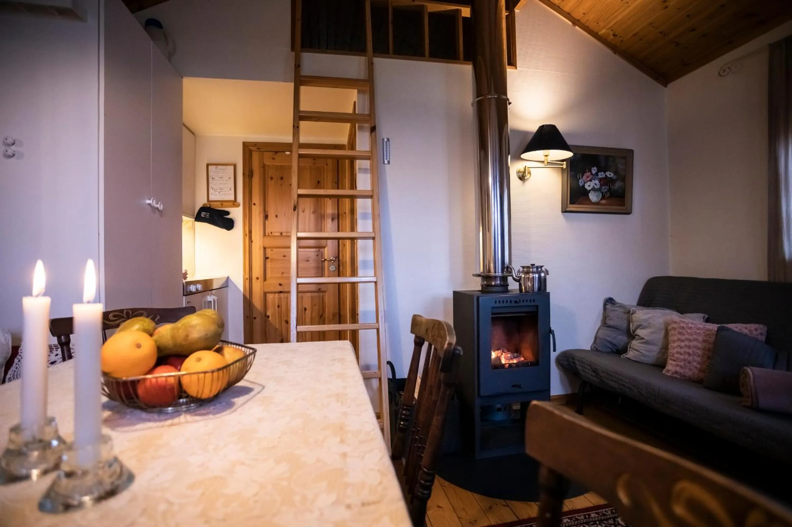 Living room in Skotteksgården Cottages