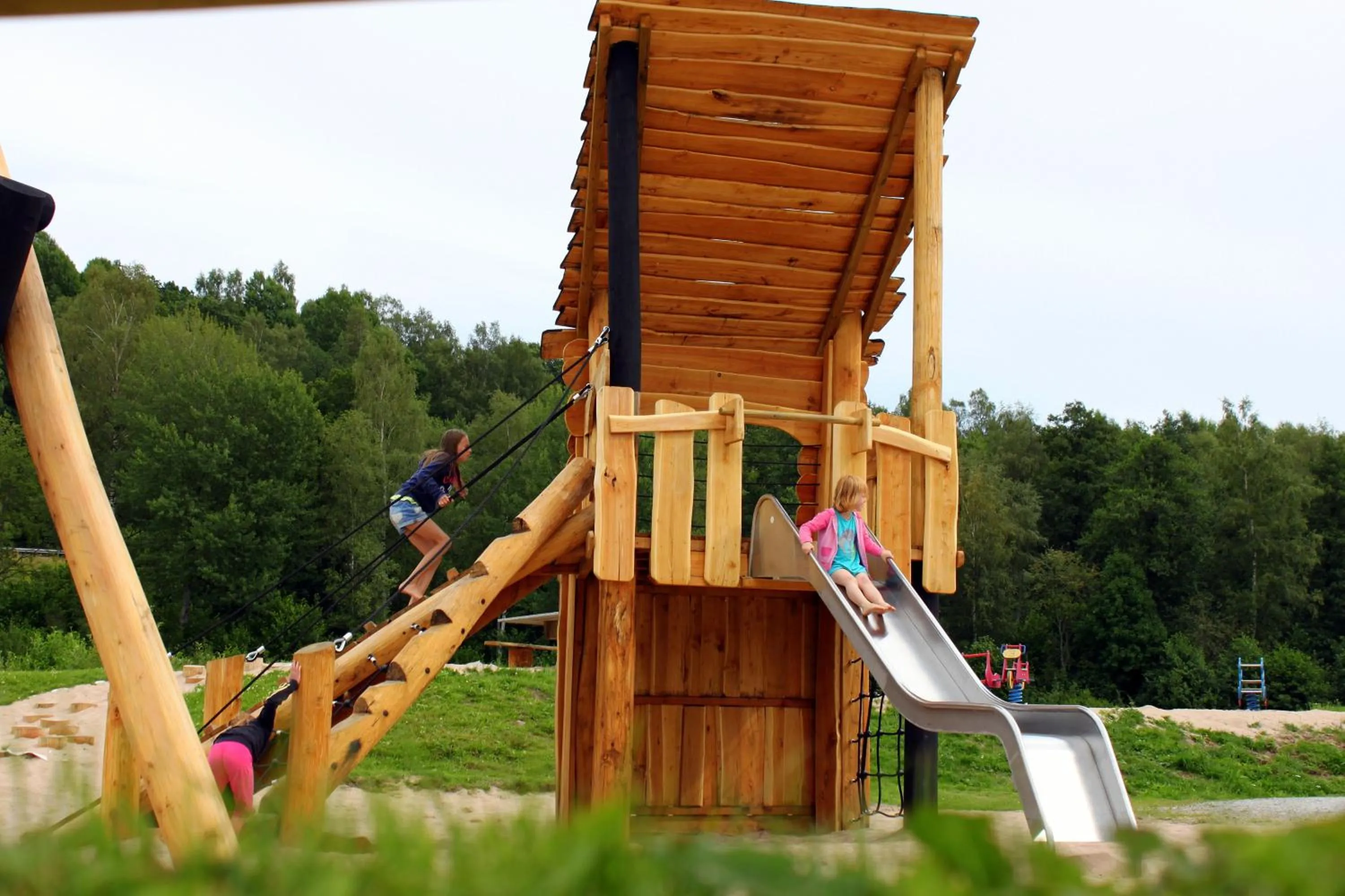 Children play ground in Skotteksgården Cottages