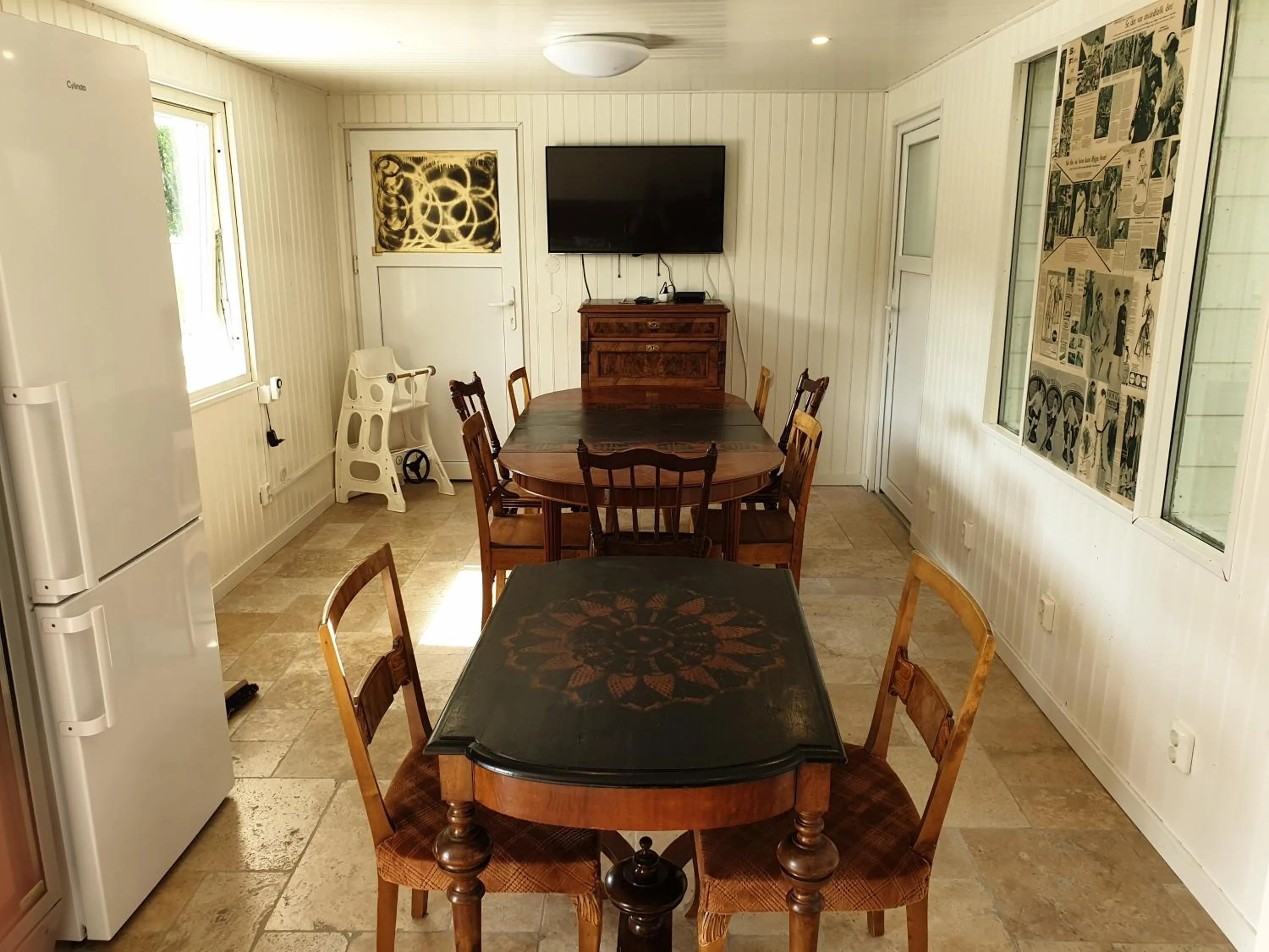 Seating area in Skotteksgården Cottages