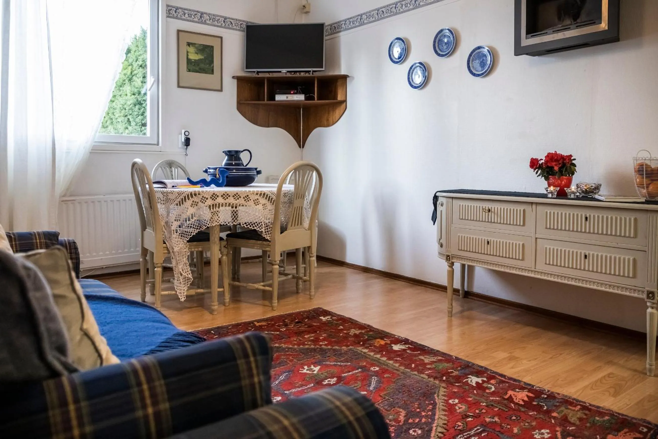 Living room in Skotteksgården Cottages