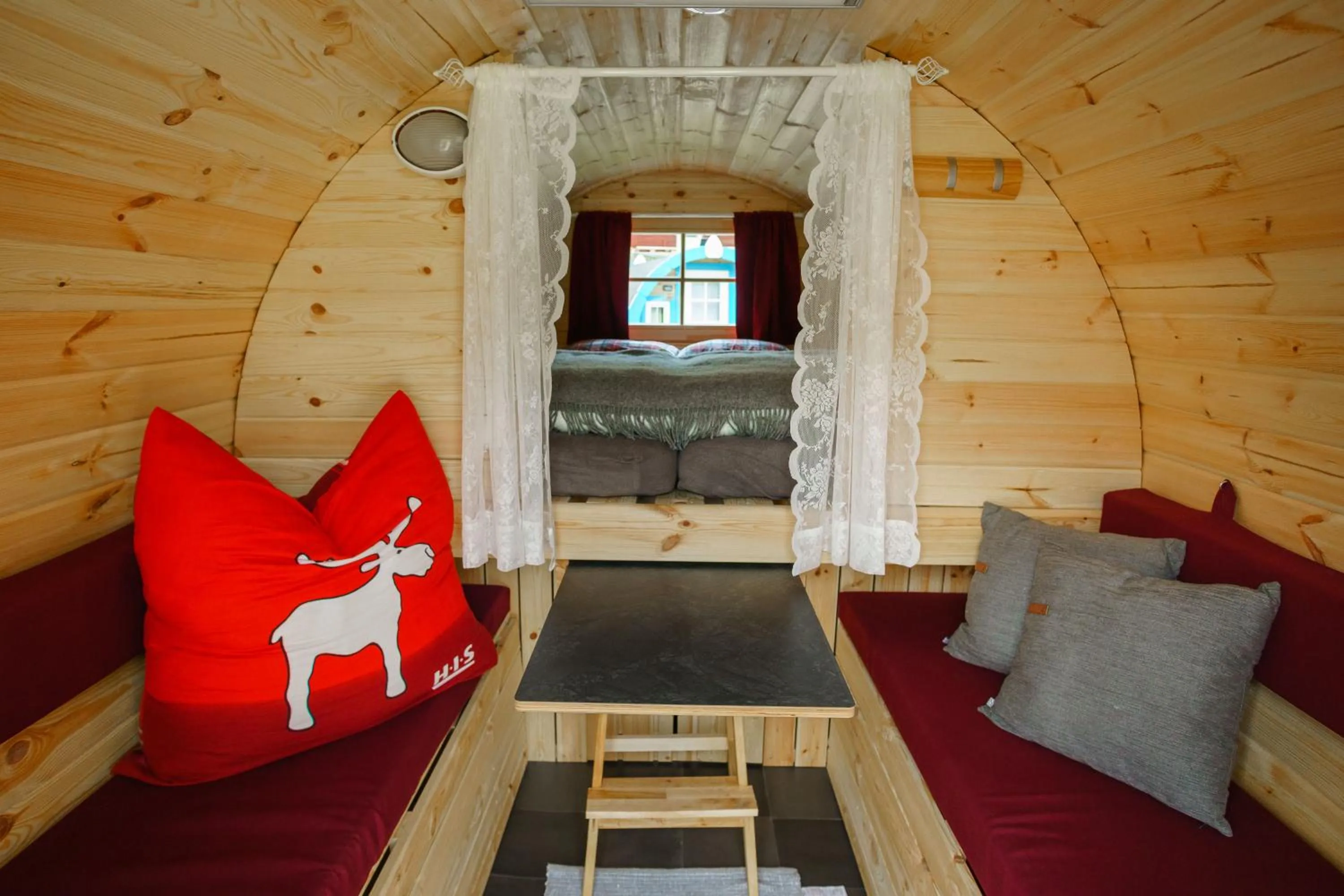Seating area in Skotteksgården Cottages