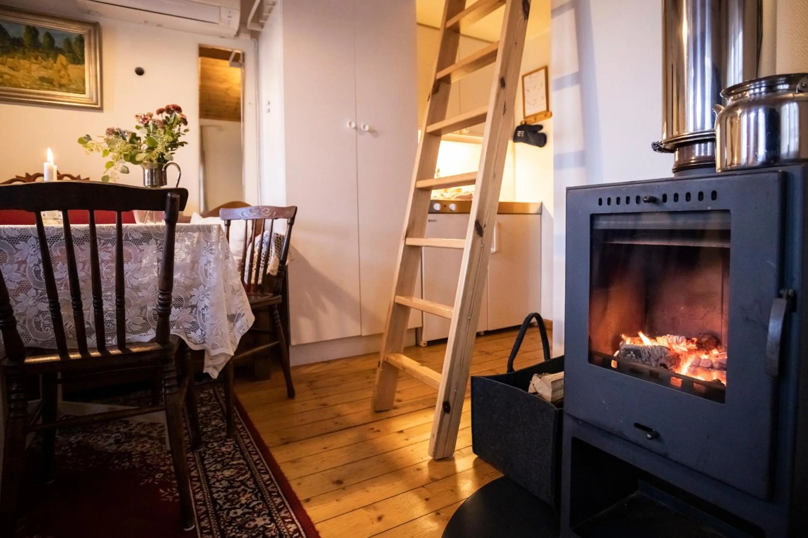 Living room in Skotteksgården Cottages