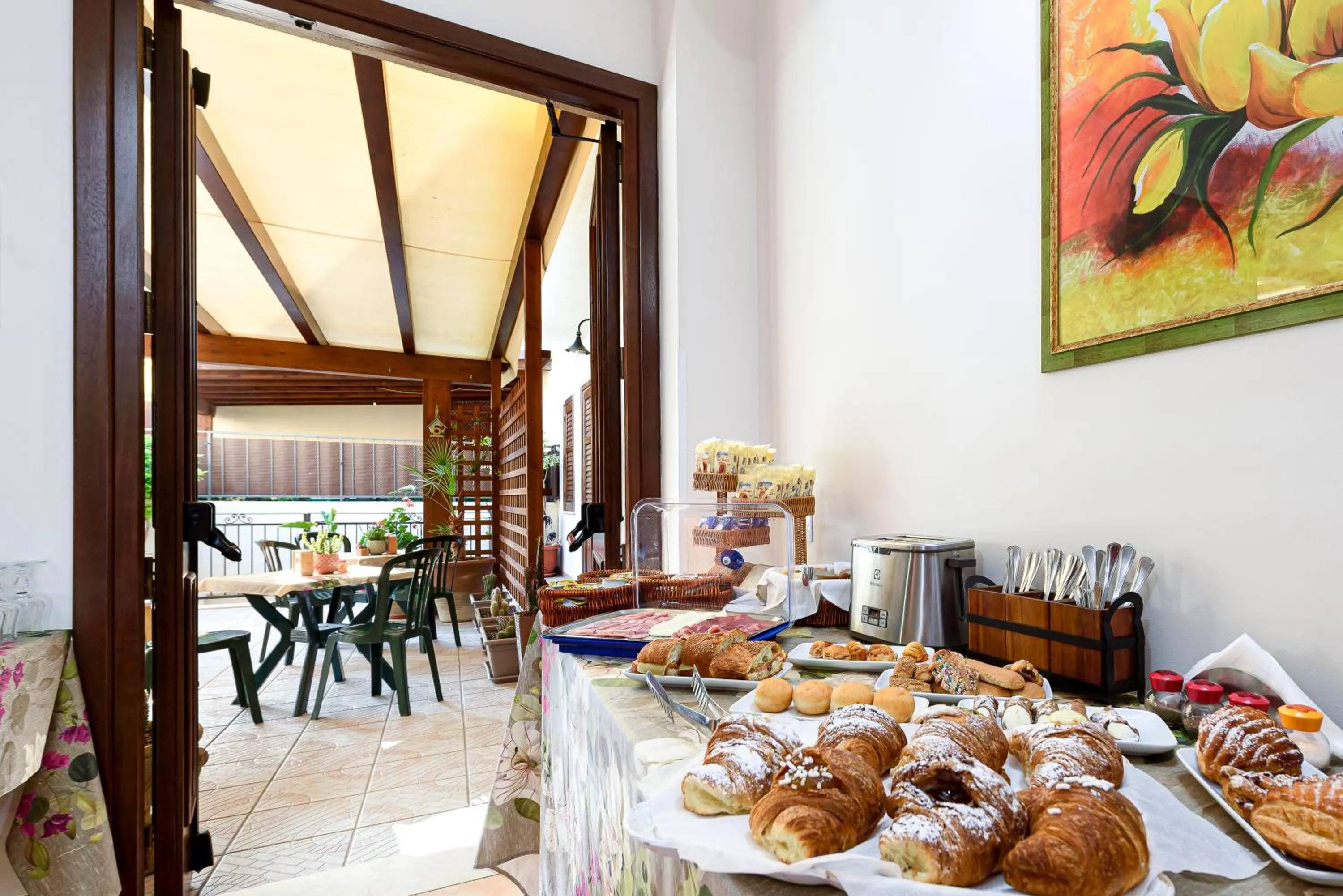 Seating area in Sun Garden