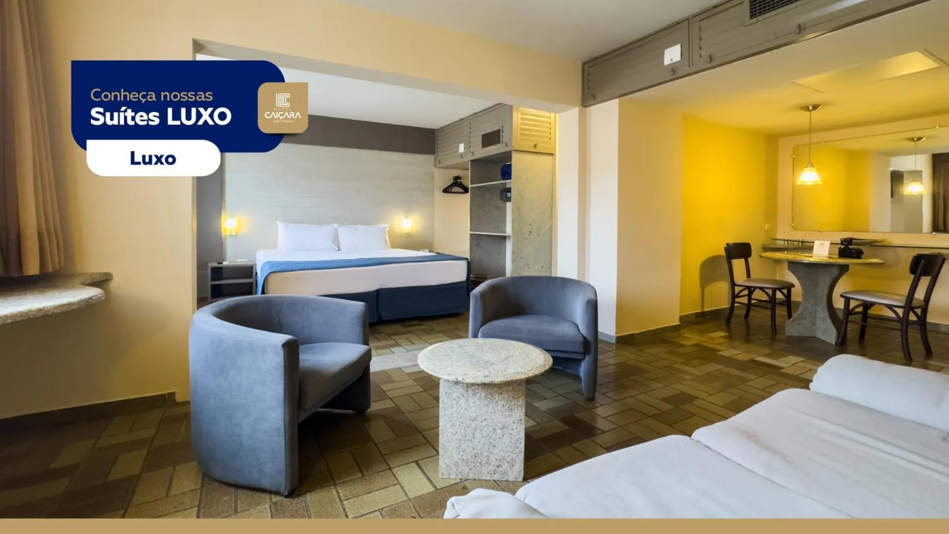 Seating area, Bed in Hotel Caiçara João Pessoa