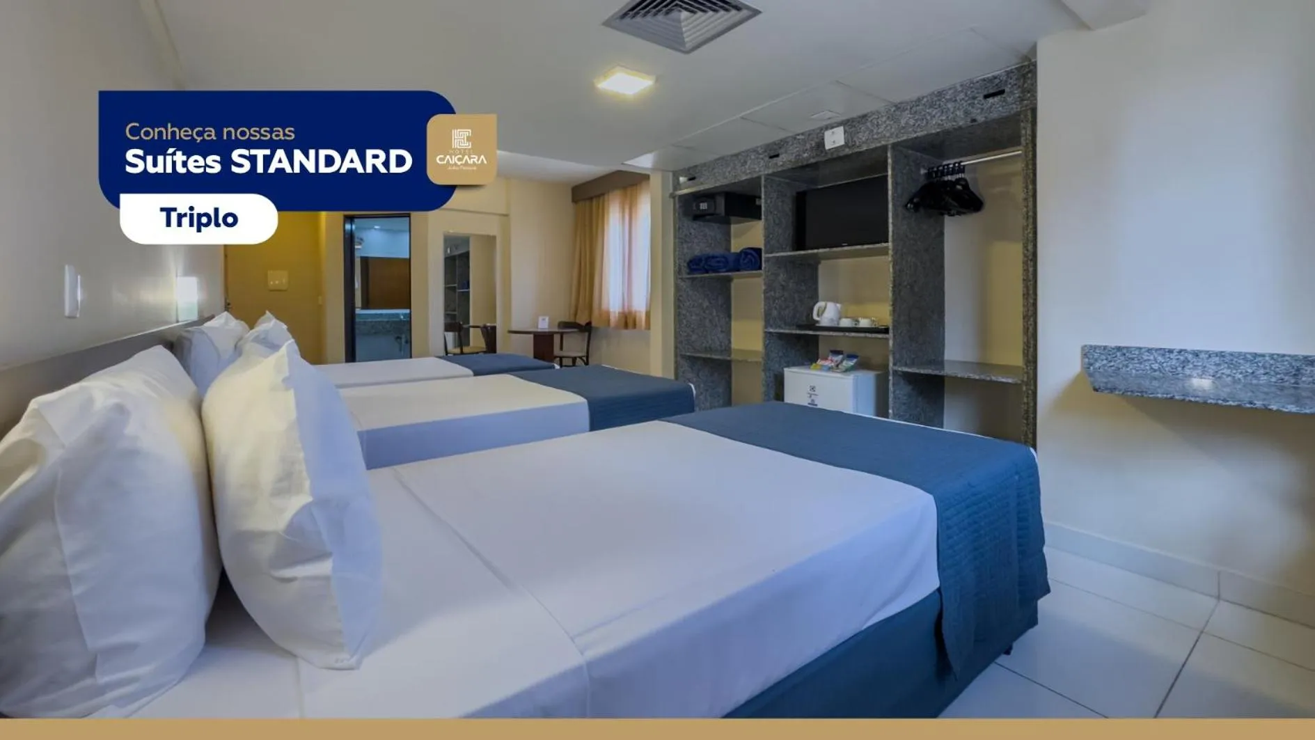 Bed in Hotel Caiçara João Pessoa