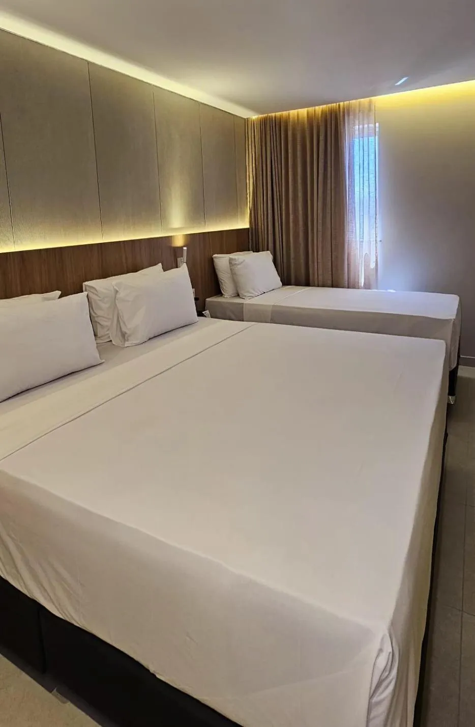 Bed in Hotel Caiçara João Pessoa