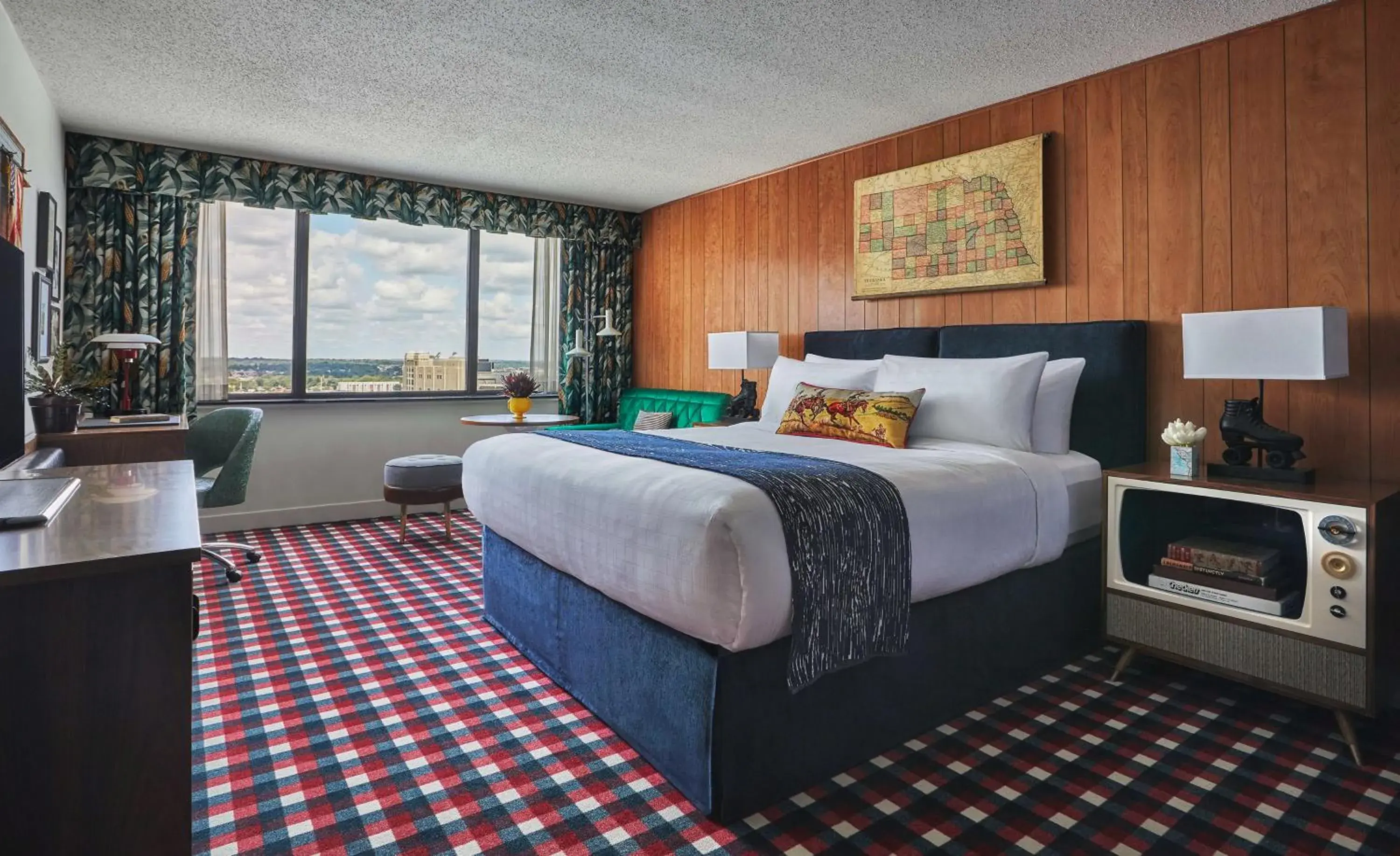 Graduate King Room with Stadium View in Graduate by Hilton Lincoln Graduate King Room with Stadium View in Graduate by Hilton Lincoln