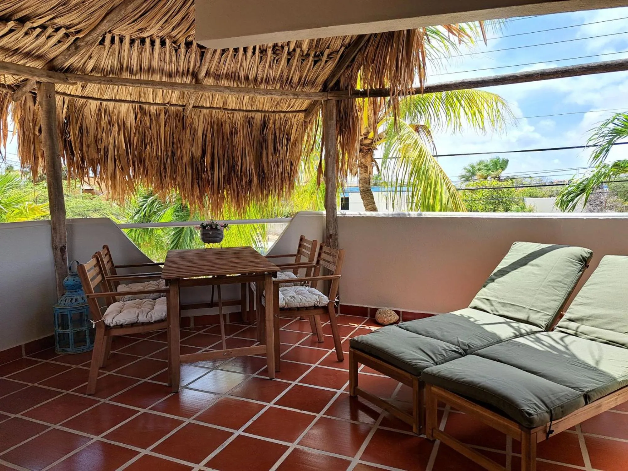 Balcony/Terrace in BnBBonaire near the ocean