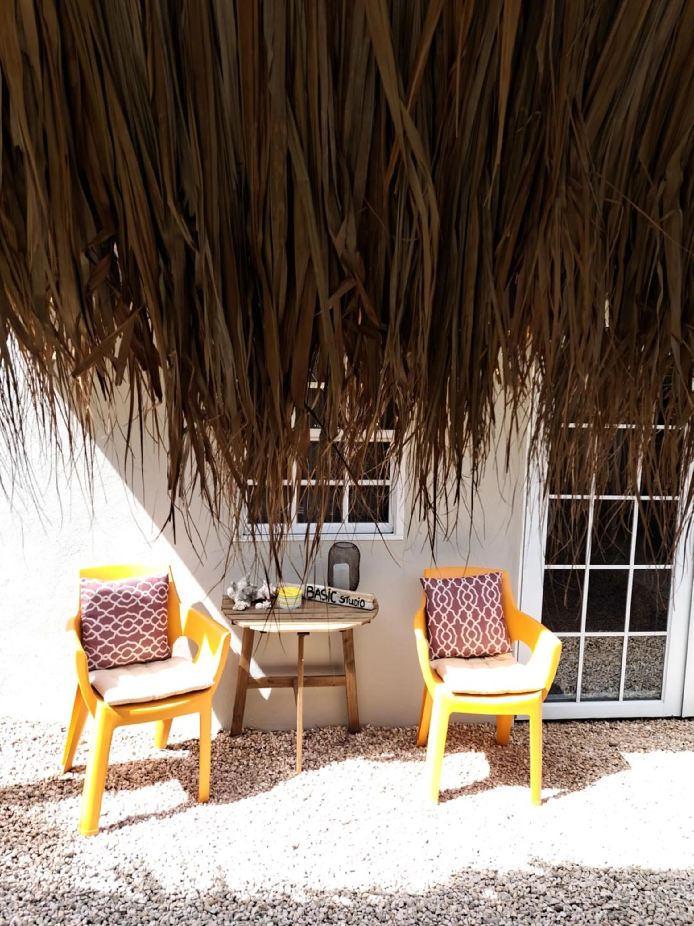 Balcony/Terrace in BnBBonaire near the ocean