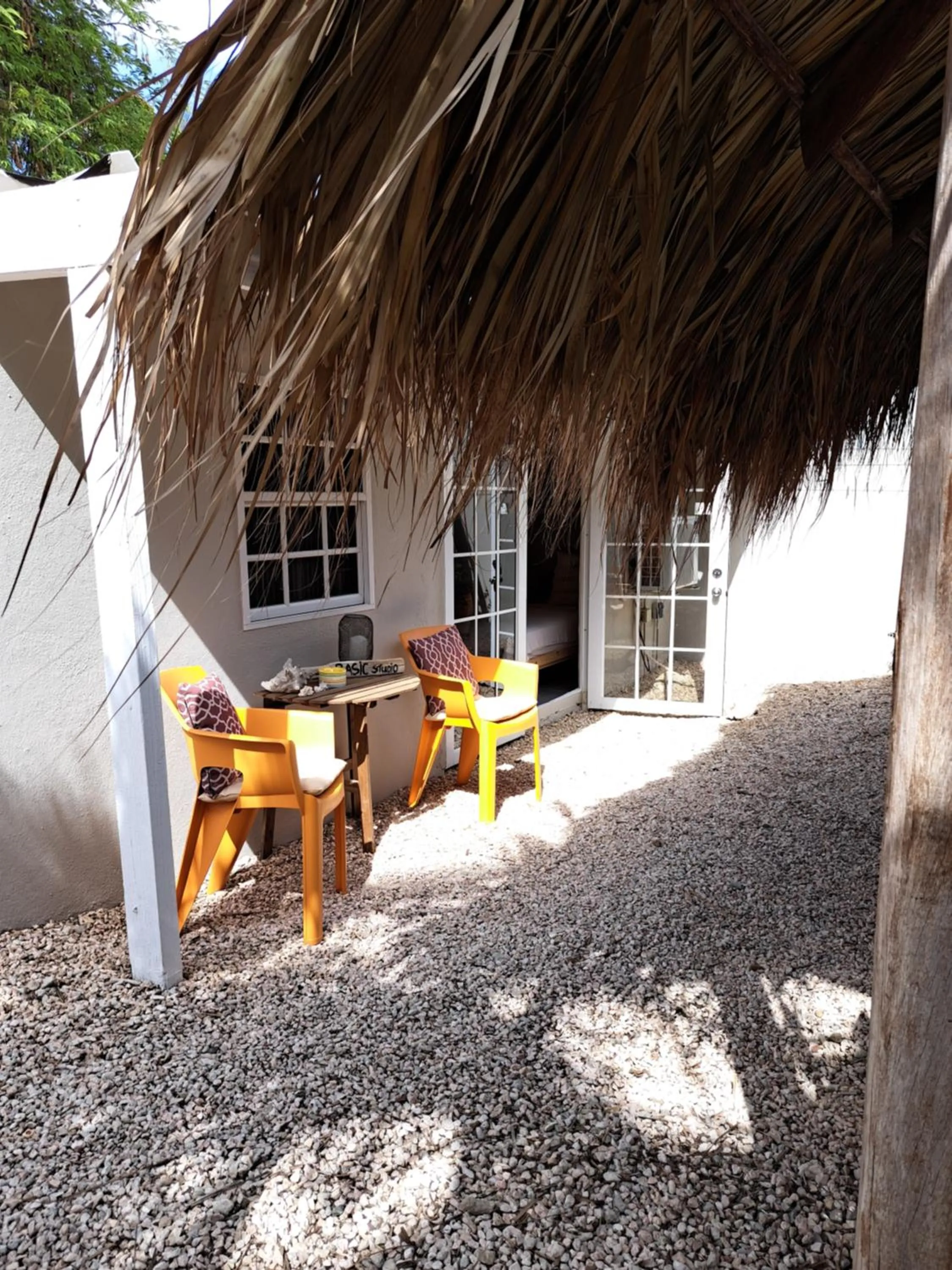 Balcony/Terrace in BnBBonaire near the ocean