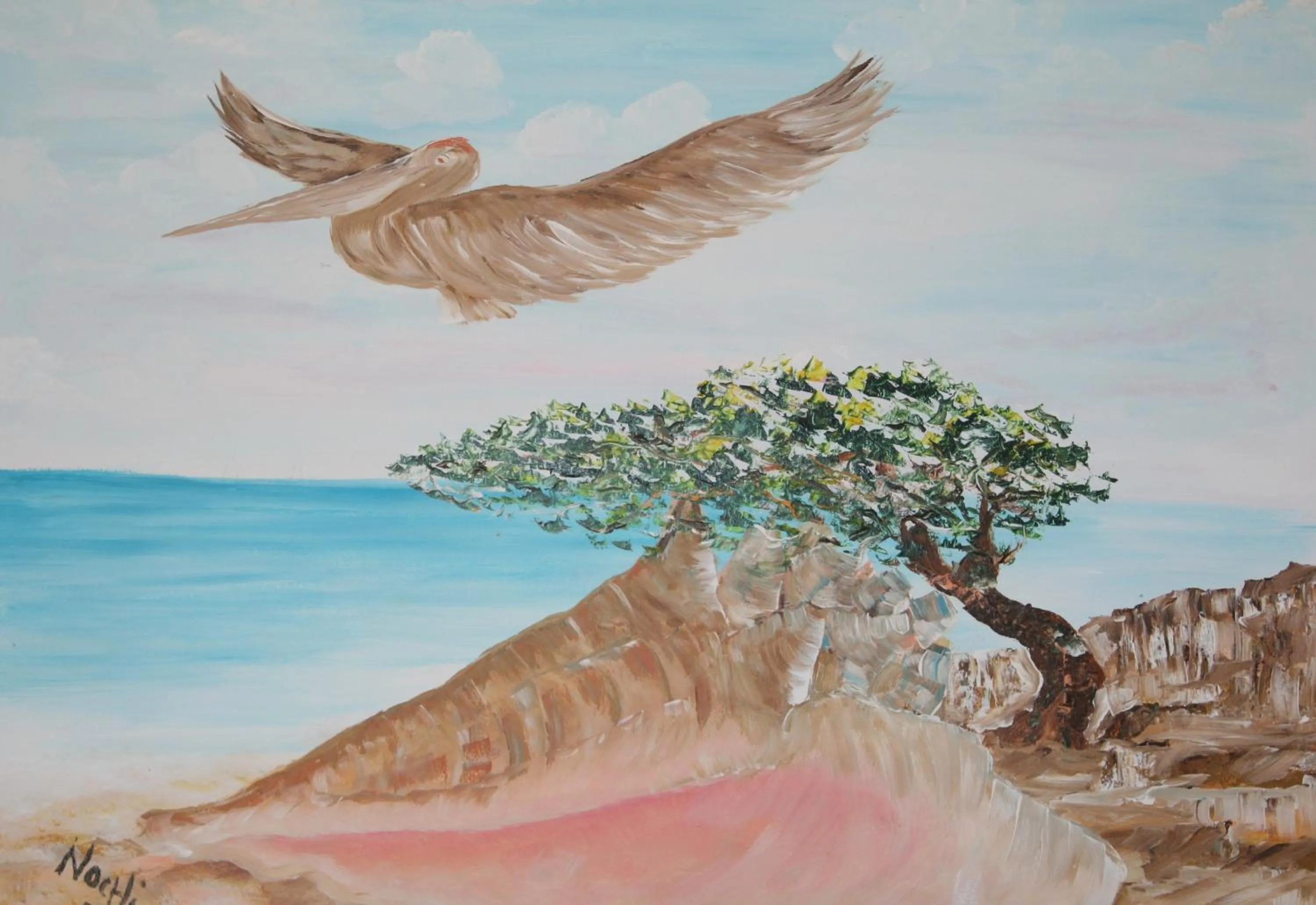 Decorative detail in BnBBonaire near the ocean