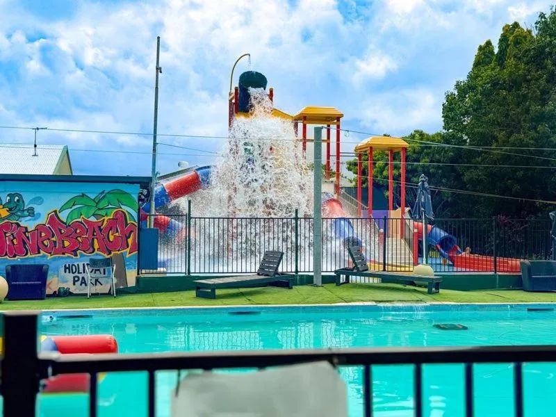 Aqua park in Kurrimine Beach Holiday Park