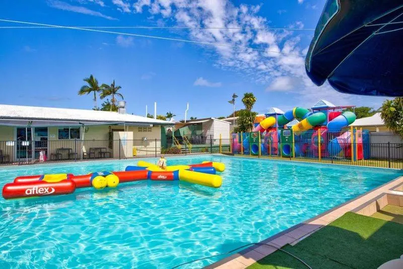Aqua park in Kurrimine Beach Holiday Park