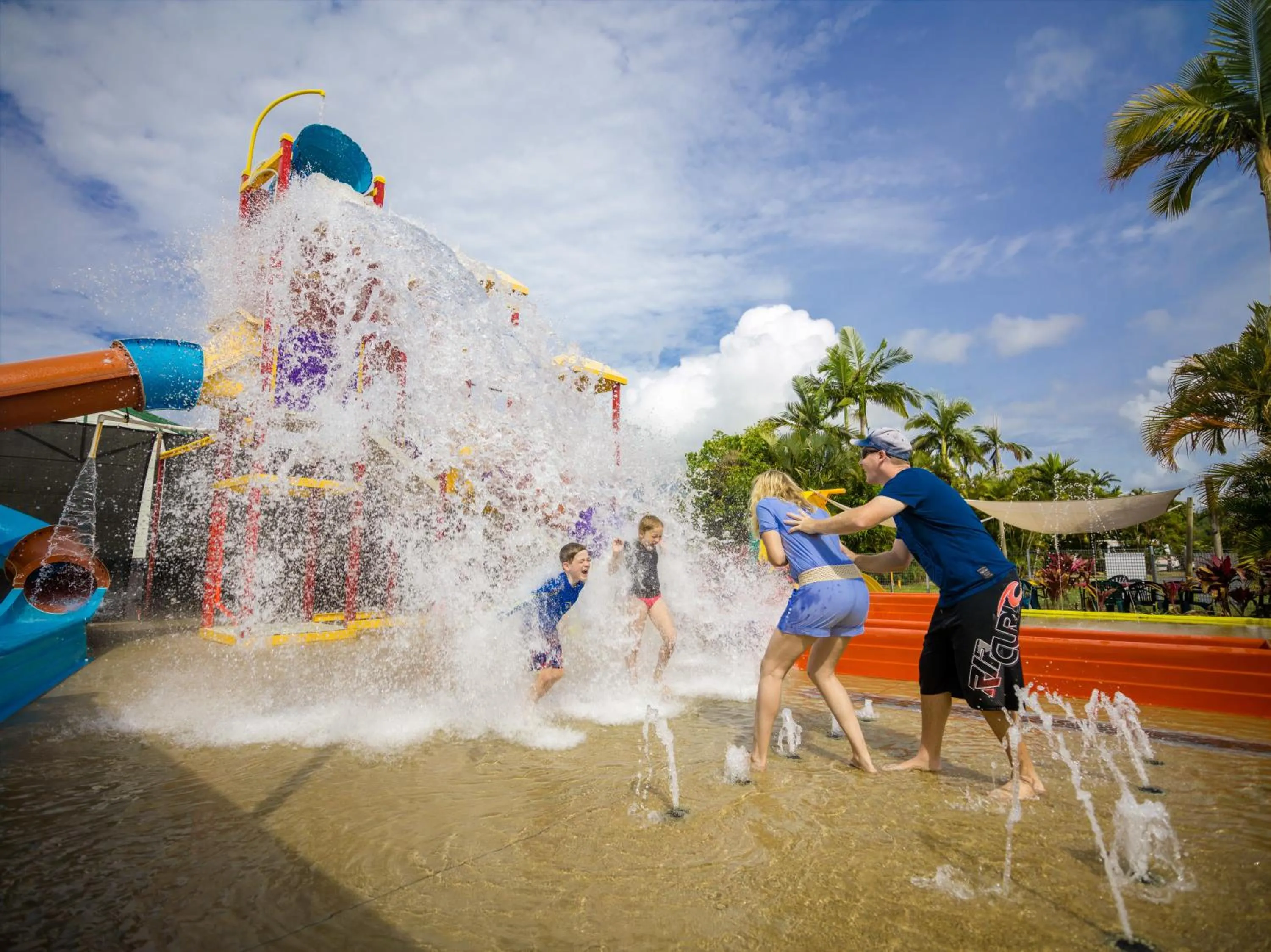Aqua park in Kurrimine Beach Holiday Park