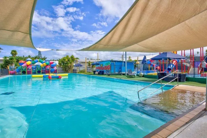 Aqua park in Kurrimine Beach Holiday Park