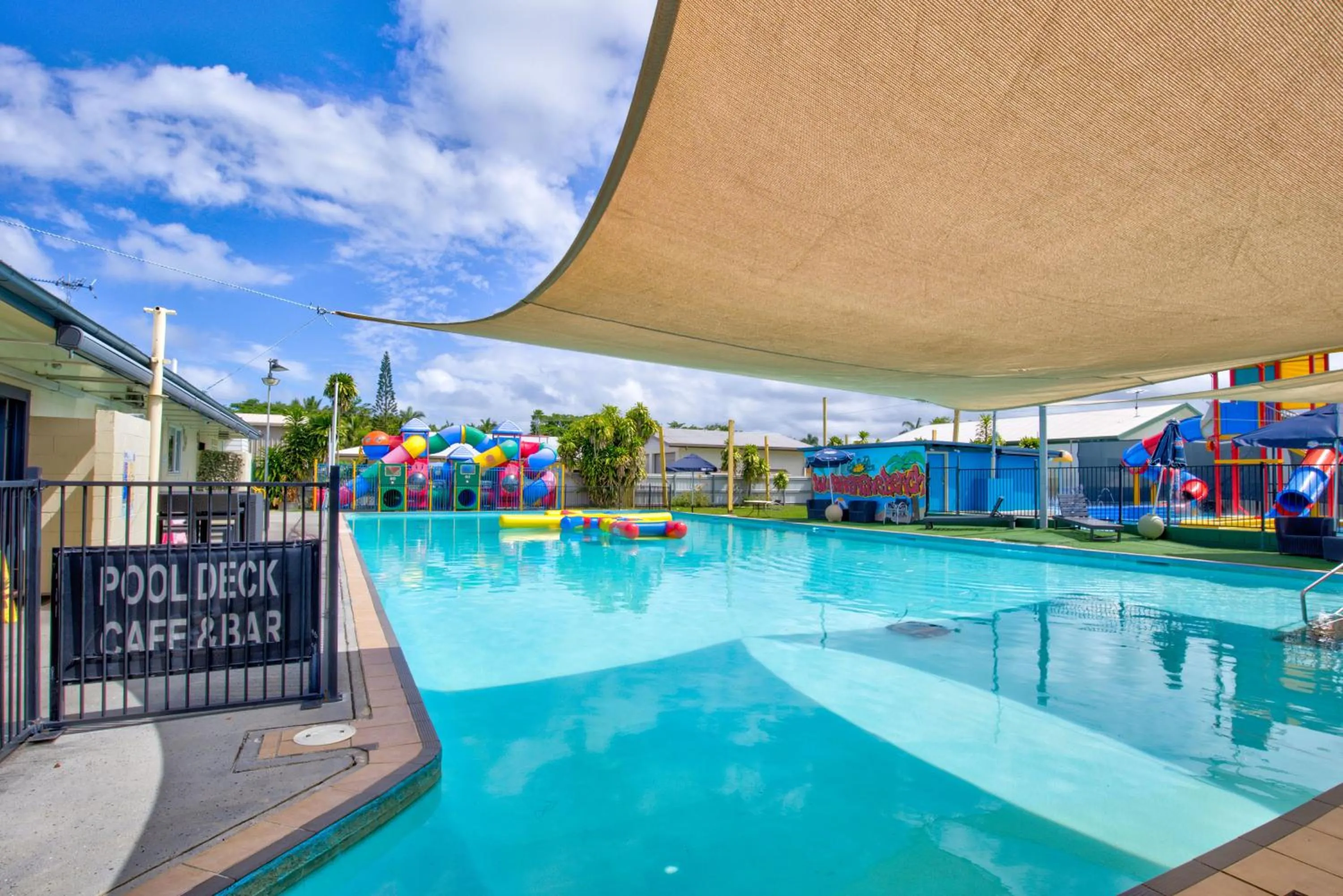 Aqua park in Kurrimine Beach Holiday Park