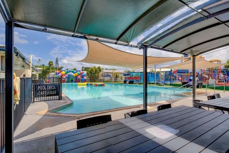 Aqua park in Kurrimine Beach Holiday Park