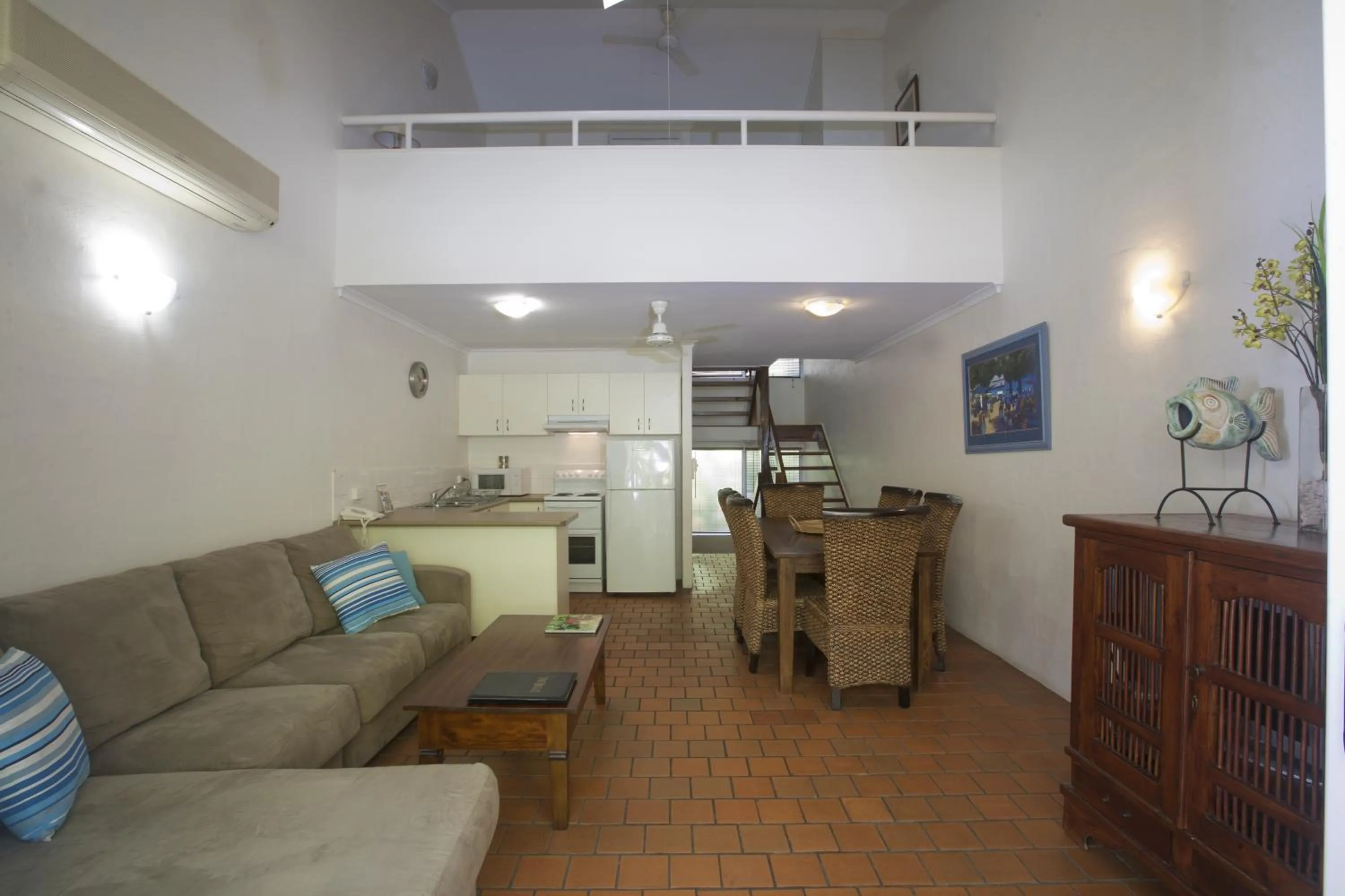 Living room in Coral Sea Villas