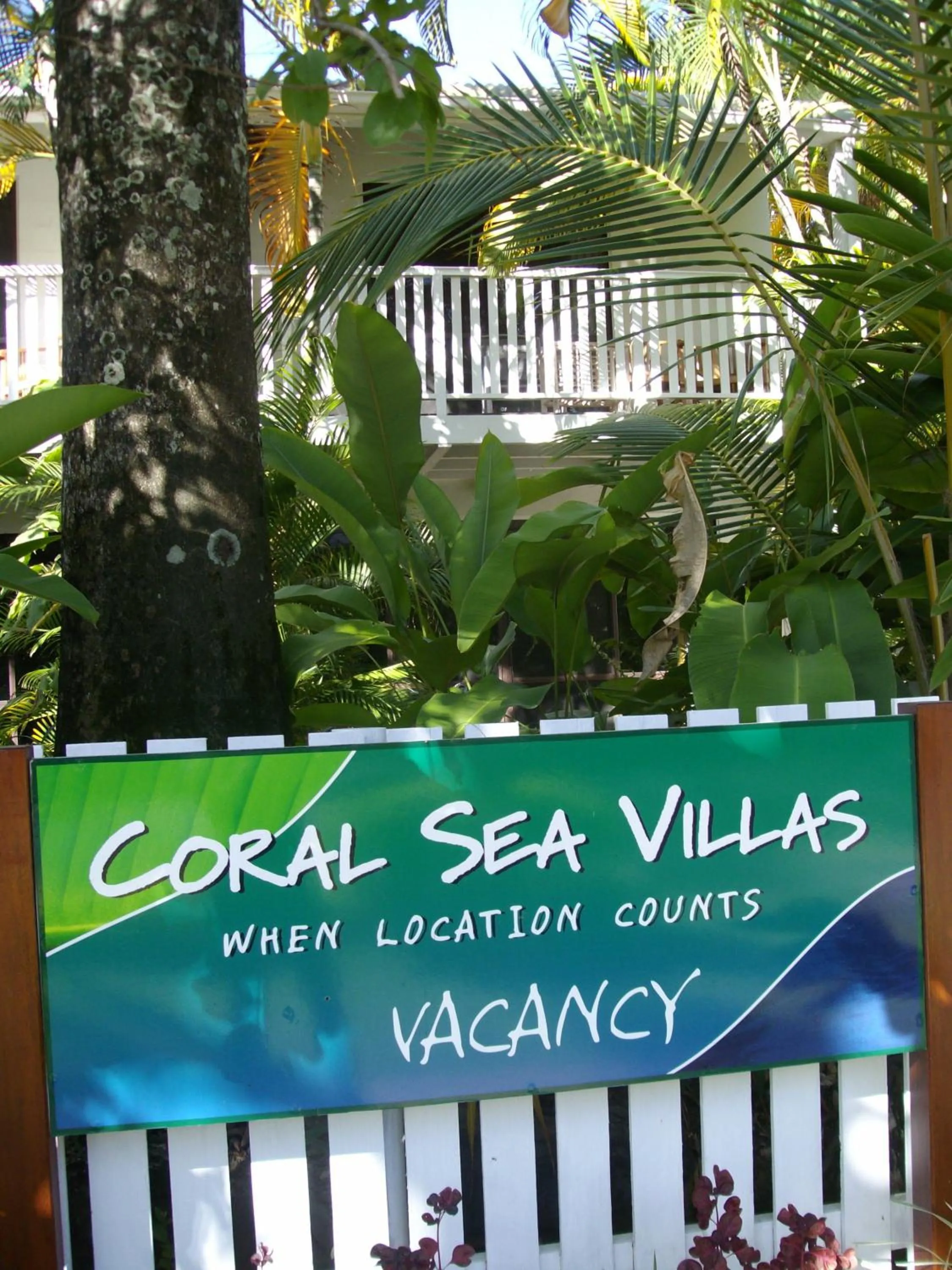 Facade/entrance in Coral Sea Villas