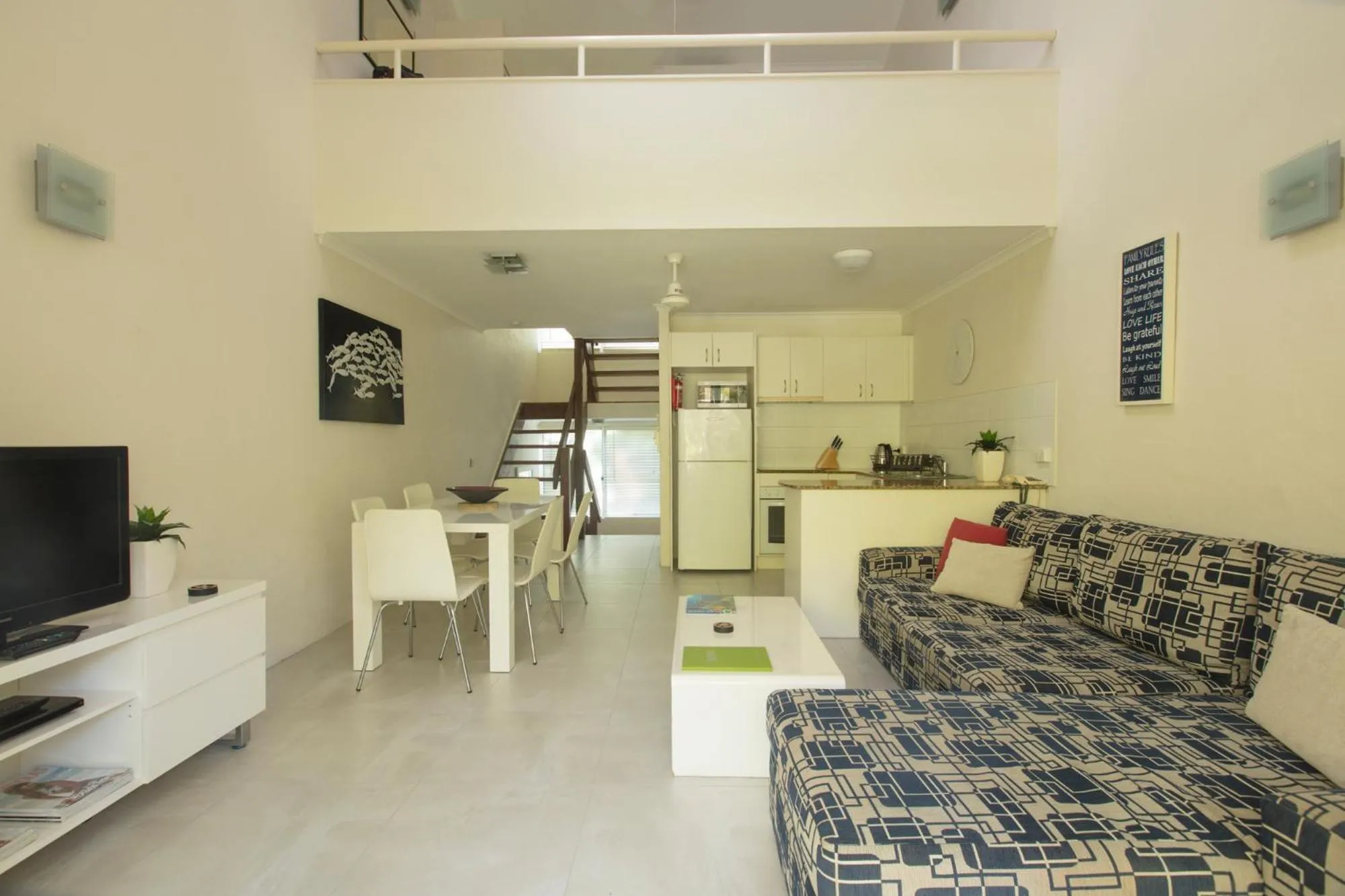Living room in Coral Sea Villas