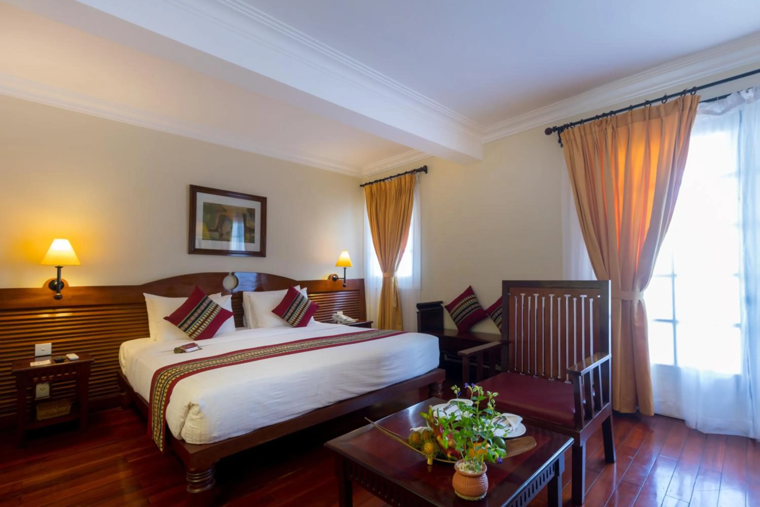 Bed in Victoria Chau Doc Hotel